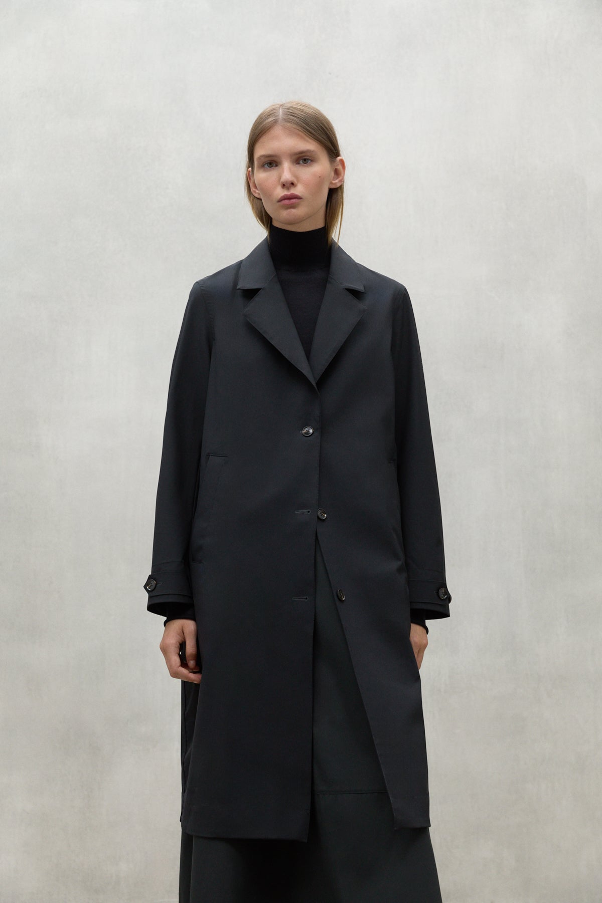 BLACK ALBERT COAT
