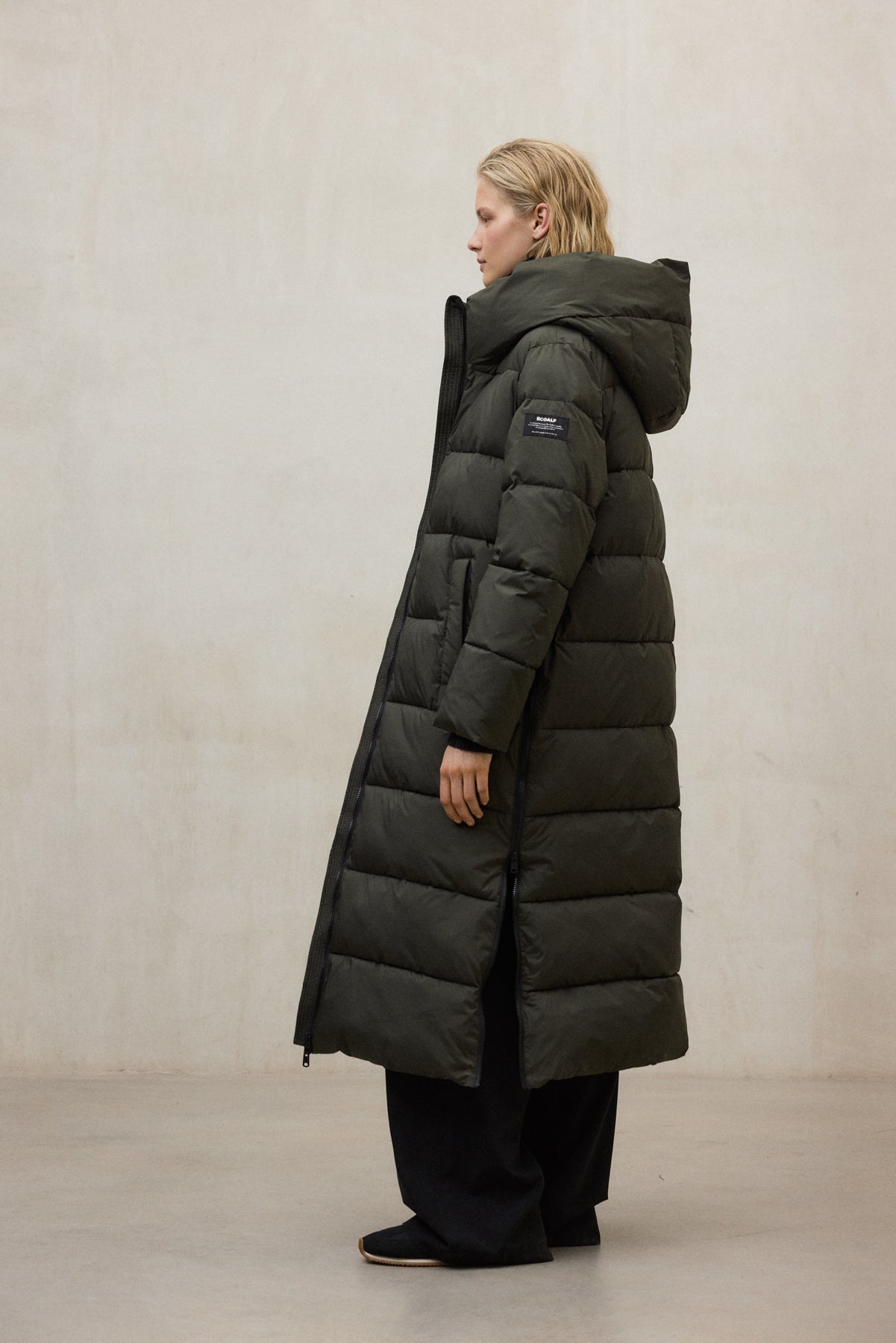 DARK GREEN ARANDA COAT