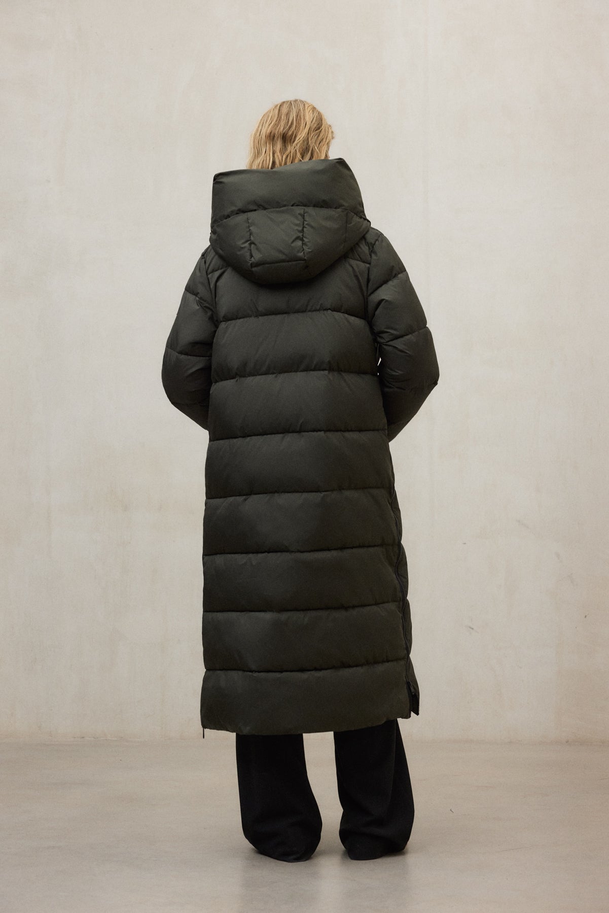 DARK GREEN ARANDA COAT