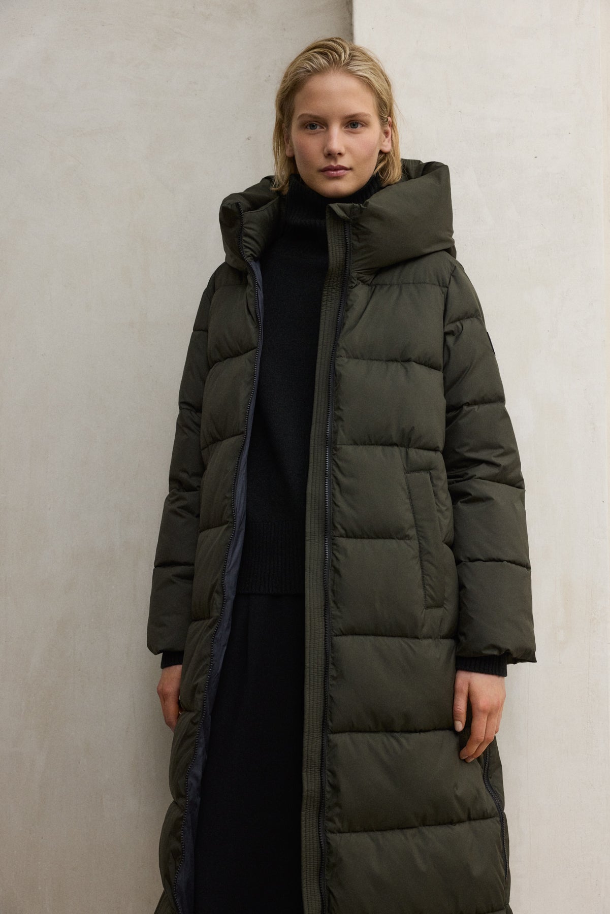 DARK GREEN ARANDA COAT