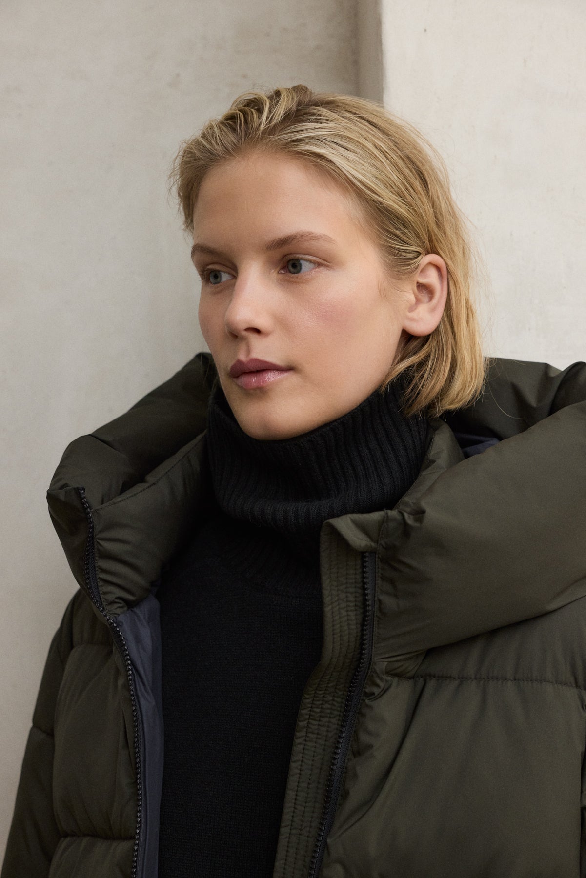 DARK GREEN ARANDA COAT