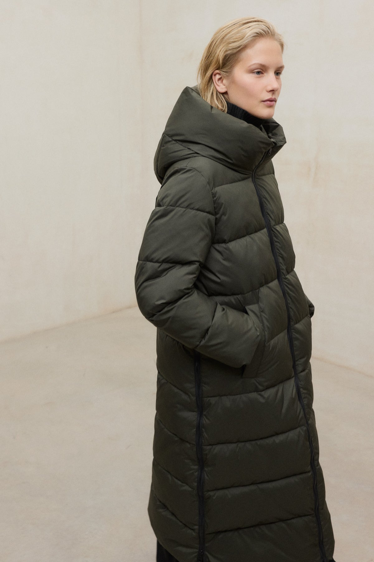 DARK GREEN ARANDA COAT