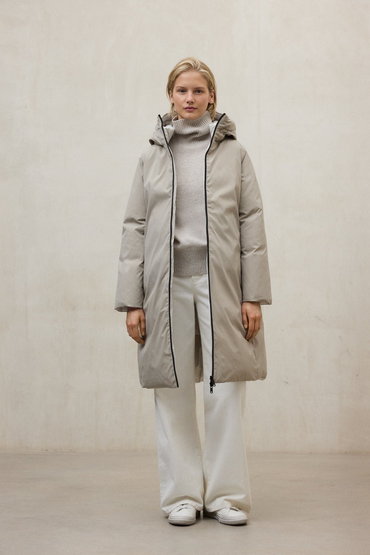 BEIGE REVERSIBLE BARU COAT