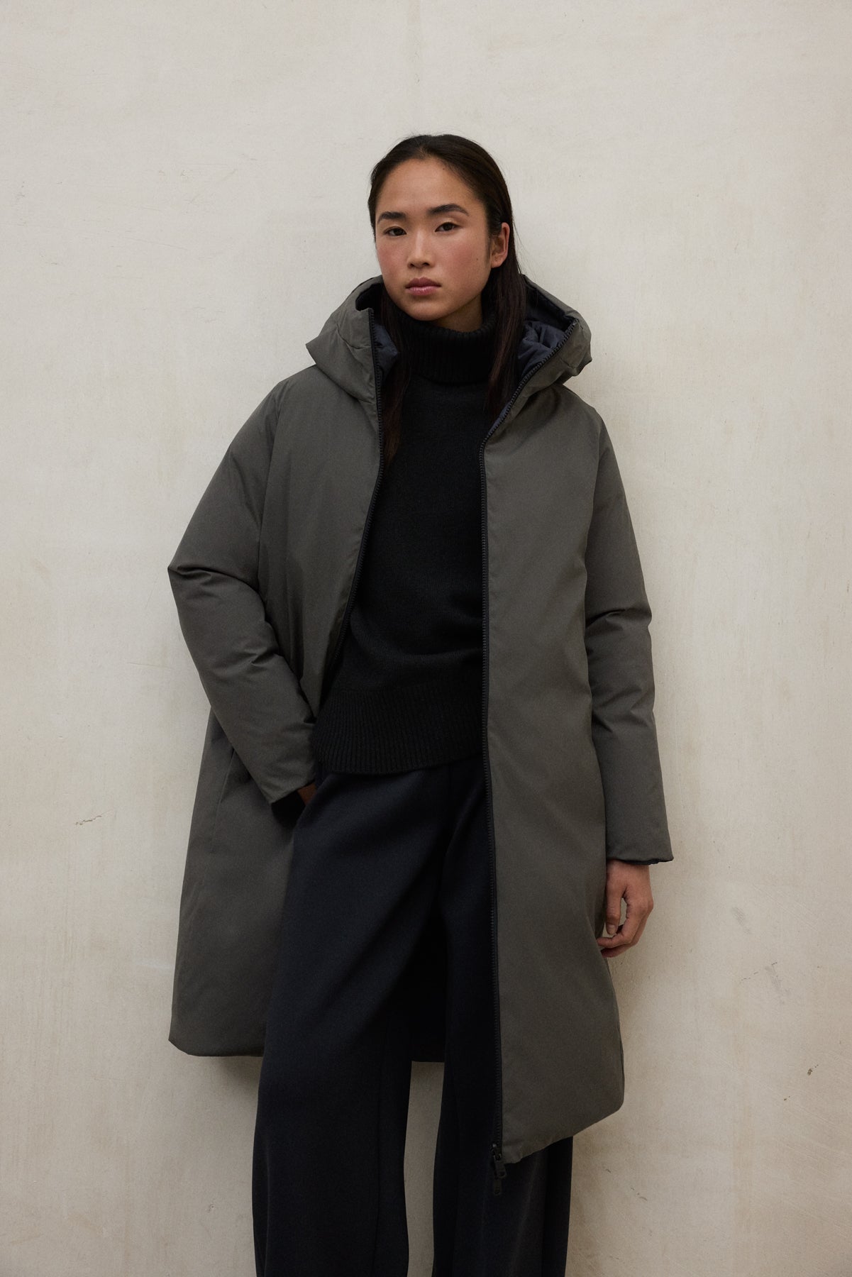 GREEN REVERSIBLE BARU COAT