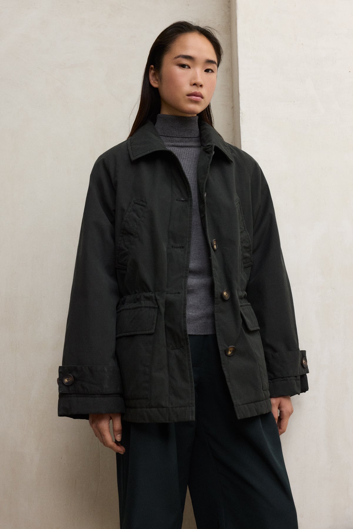 CHAQUETA BORNAS VERDE OSCURA