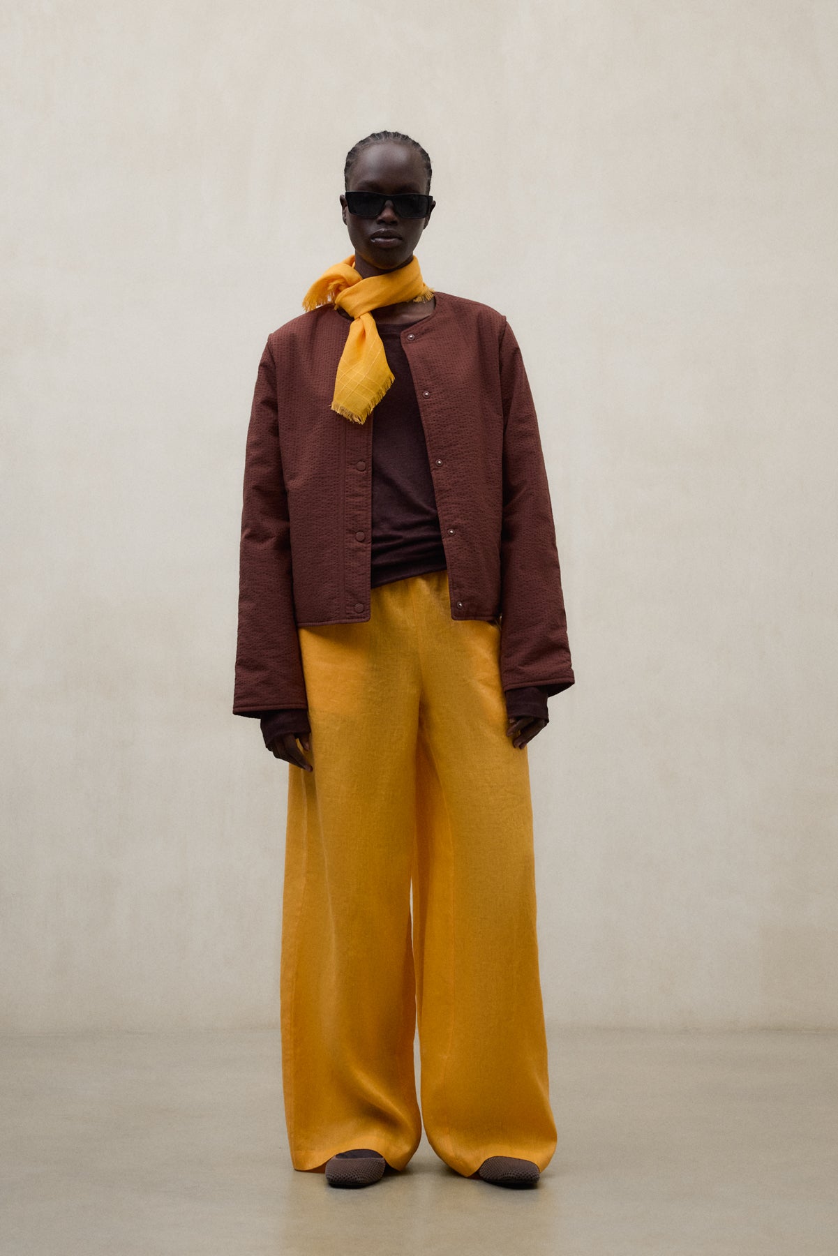 BROWN REVERSIBLE GABI JACKET