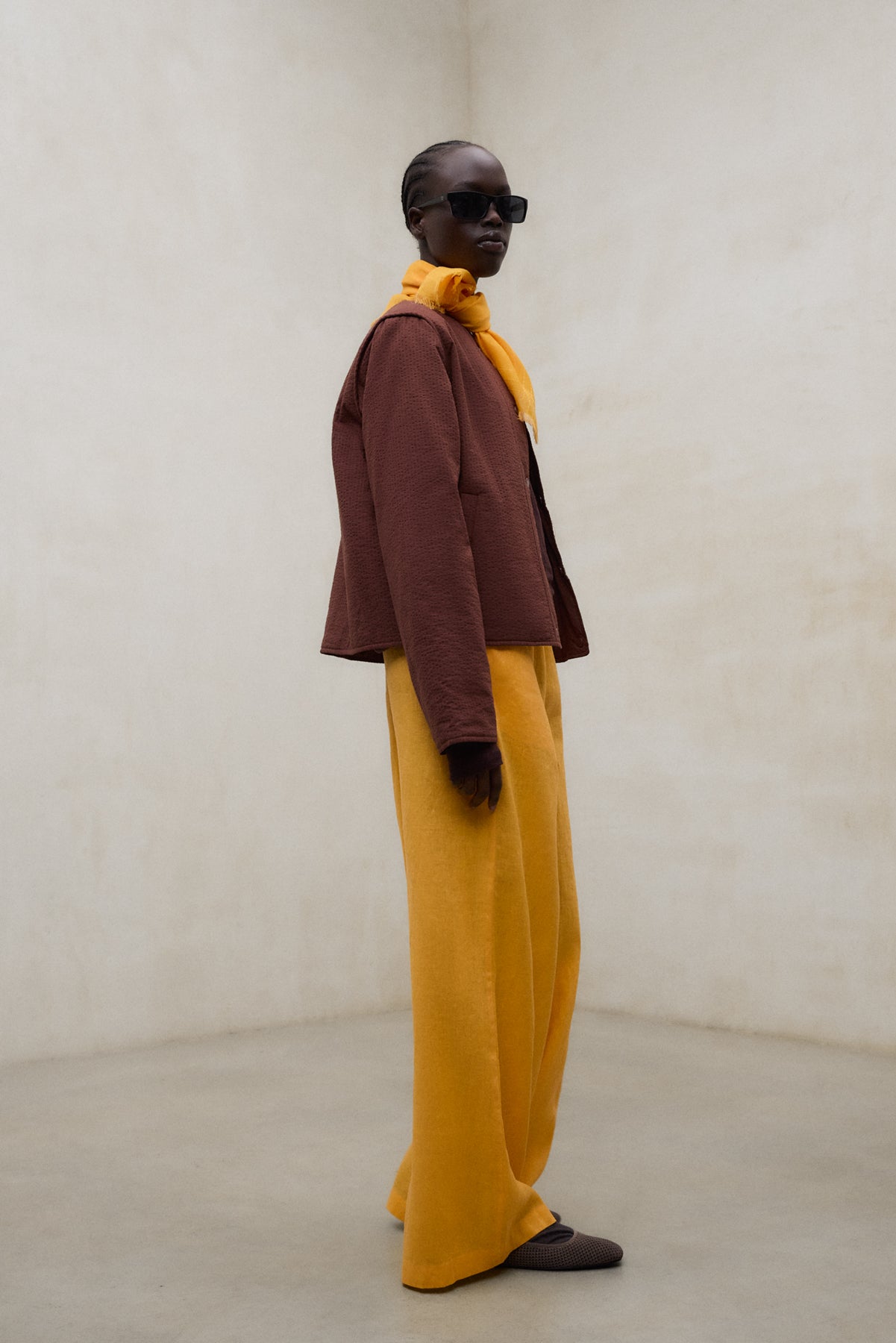 BROWN REVERSIBLE GABI JACKET