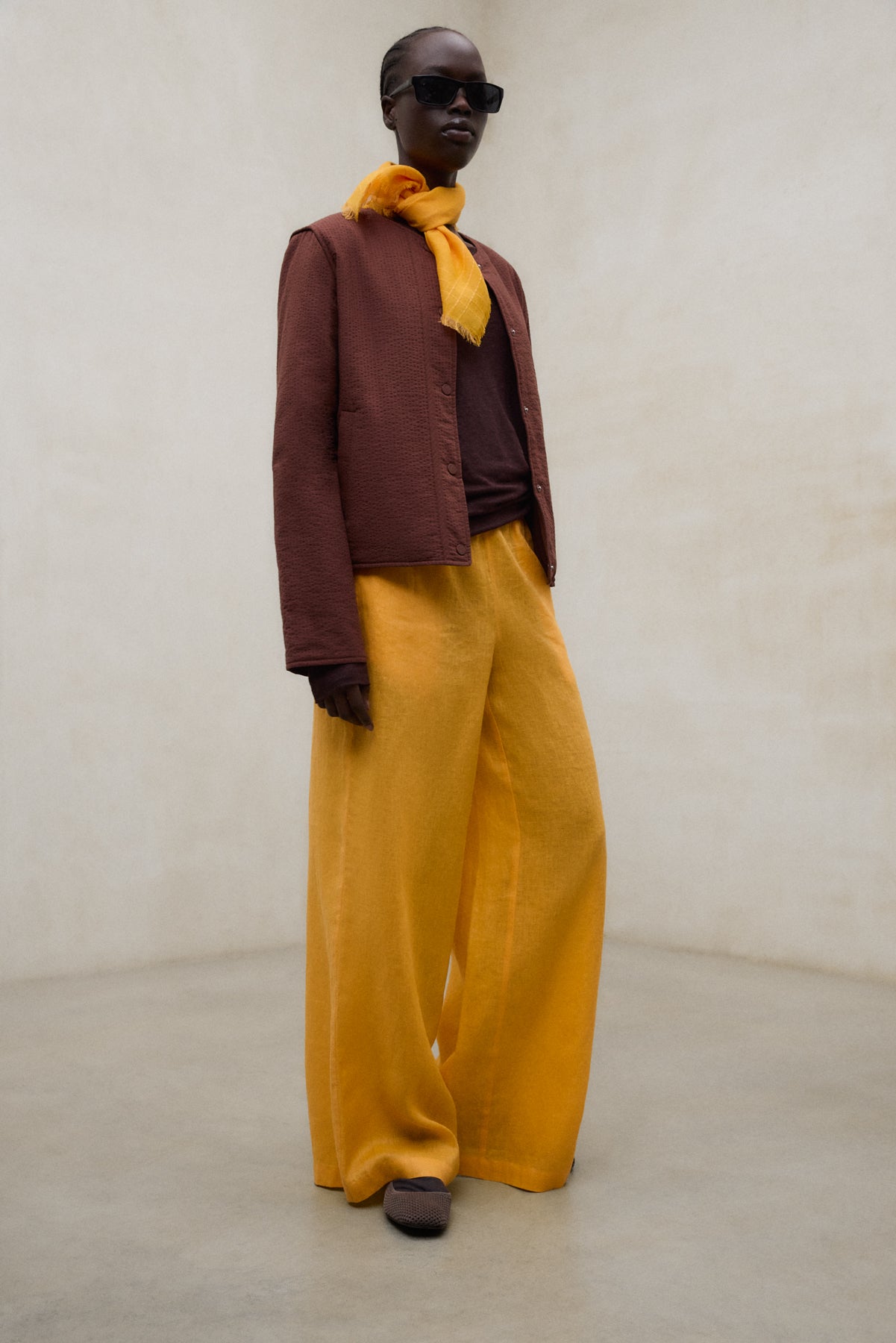 BROWN REVERSIBLE GABI JACKET