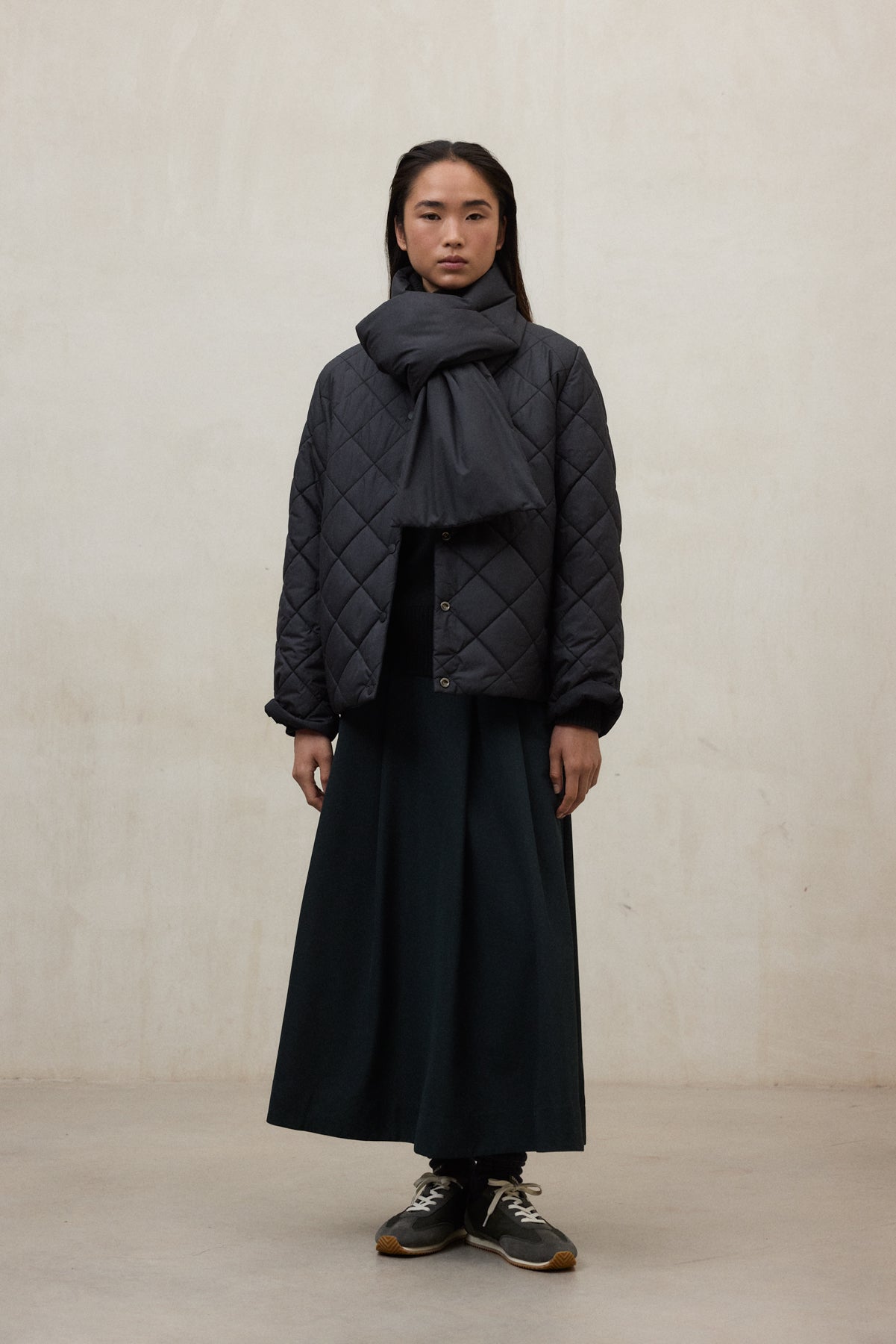 REVERSIBLE BLACK GERES JACKET