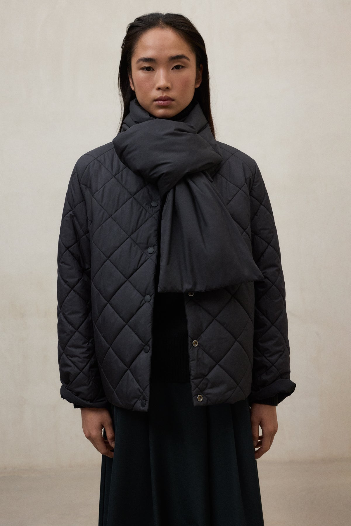 REVERSIBLE BLACK GERES JACKET