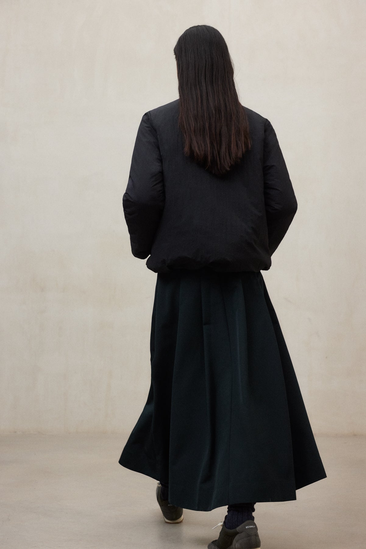 REVERSIBLE BLACK GERES JACKET