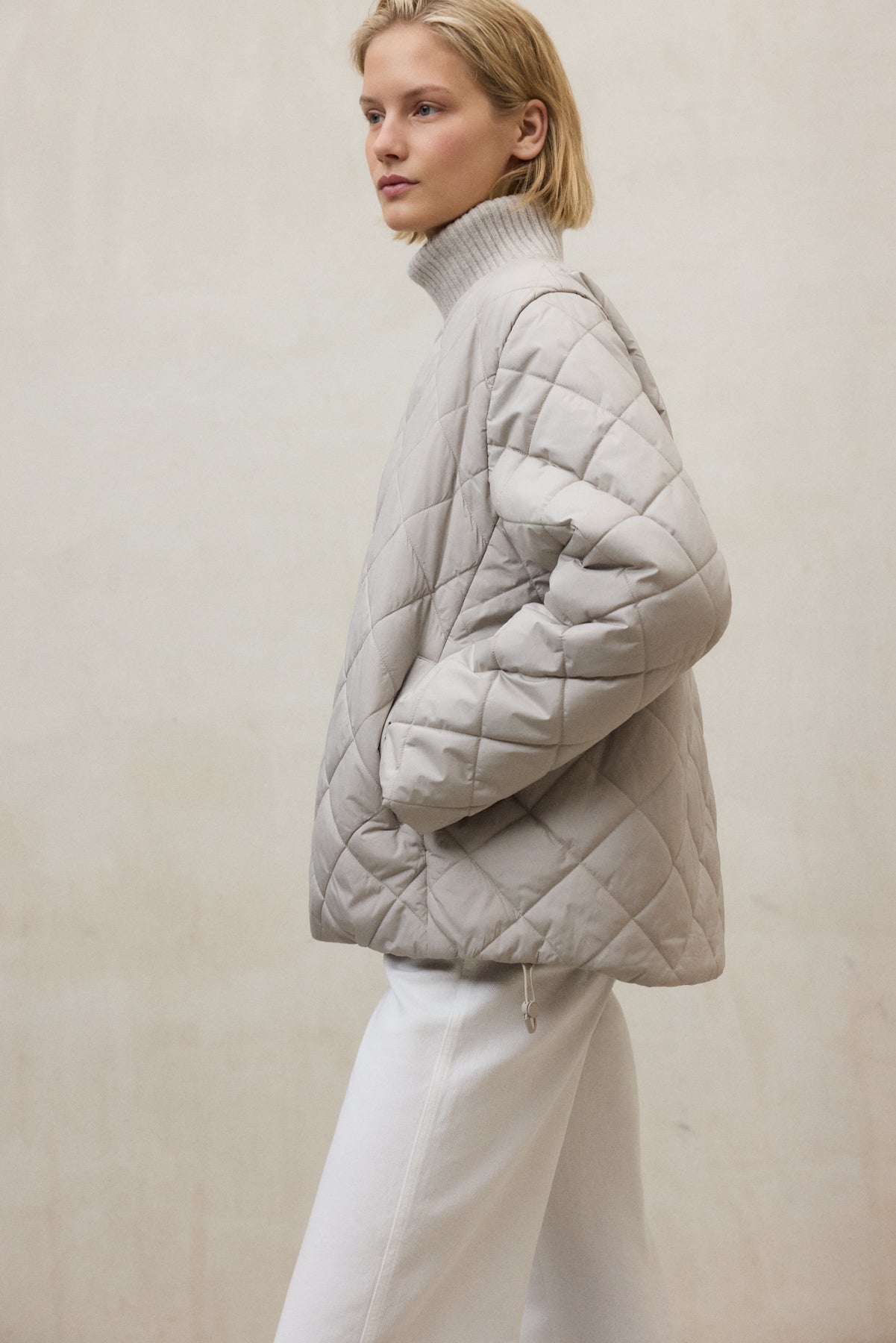 REVERSIBLE BEIGE GERES JACKET