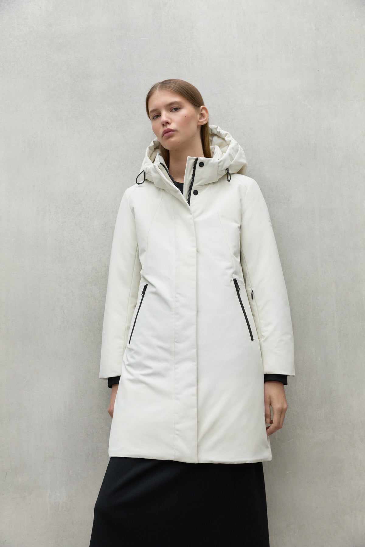 WHITE GLAMOUR COAT