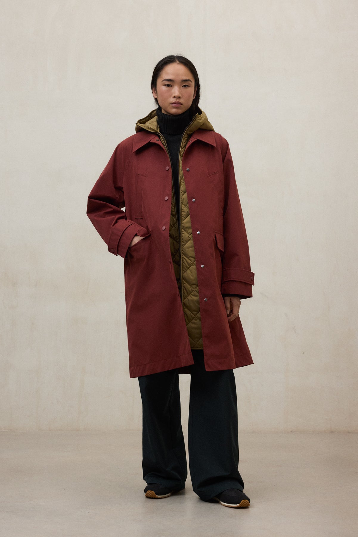 CAPPOTTO 3 IN 1 HYDEN ROSSO