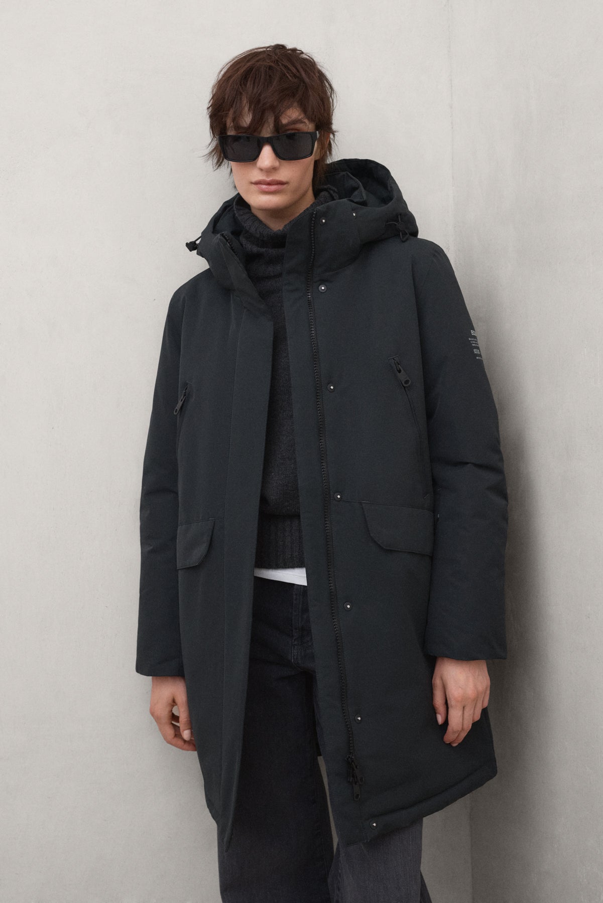 ABRIGO ICE GRIS OSCURO