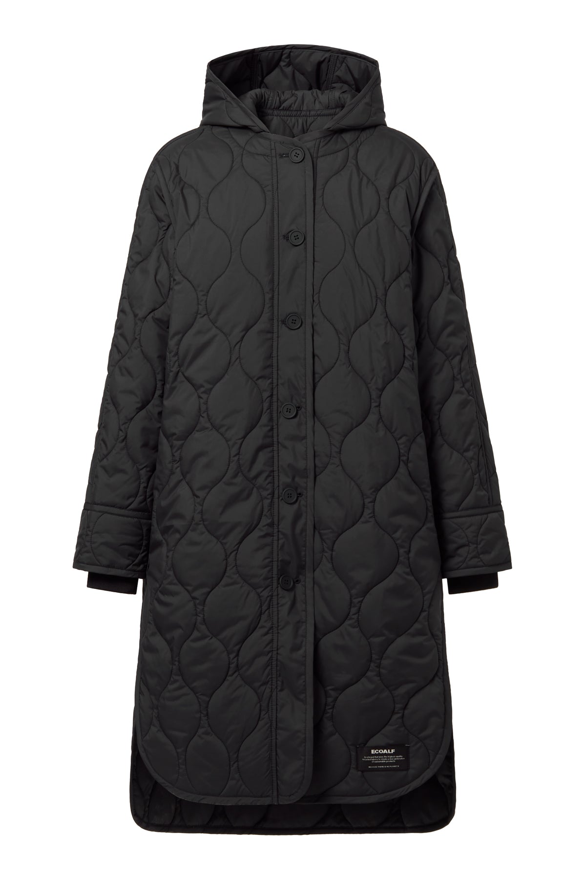 DARK GREY LEZNA COAT WITH HOOD