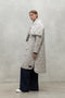 LIGHT BEIGE LEZNA COAT WITH BAND
