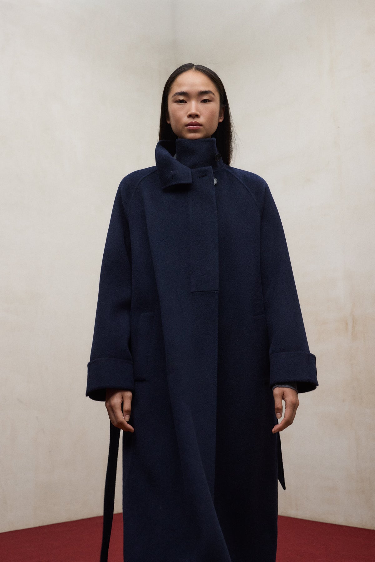 NAVY BLUE LORA COAT