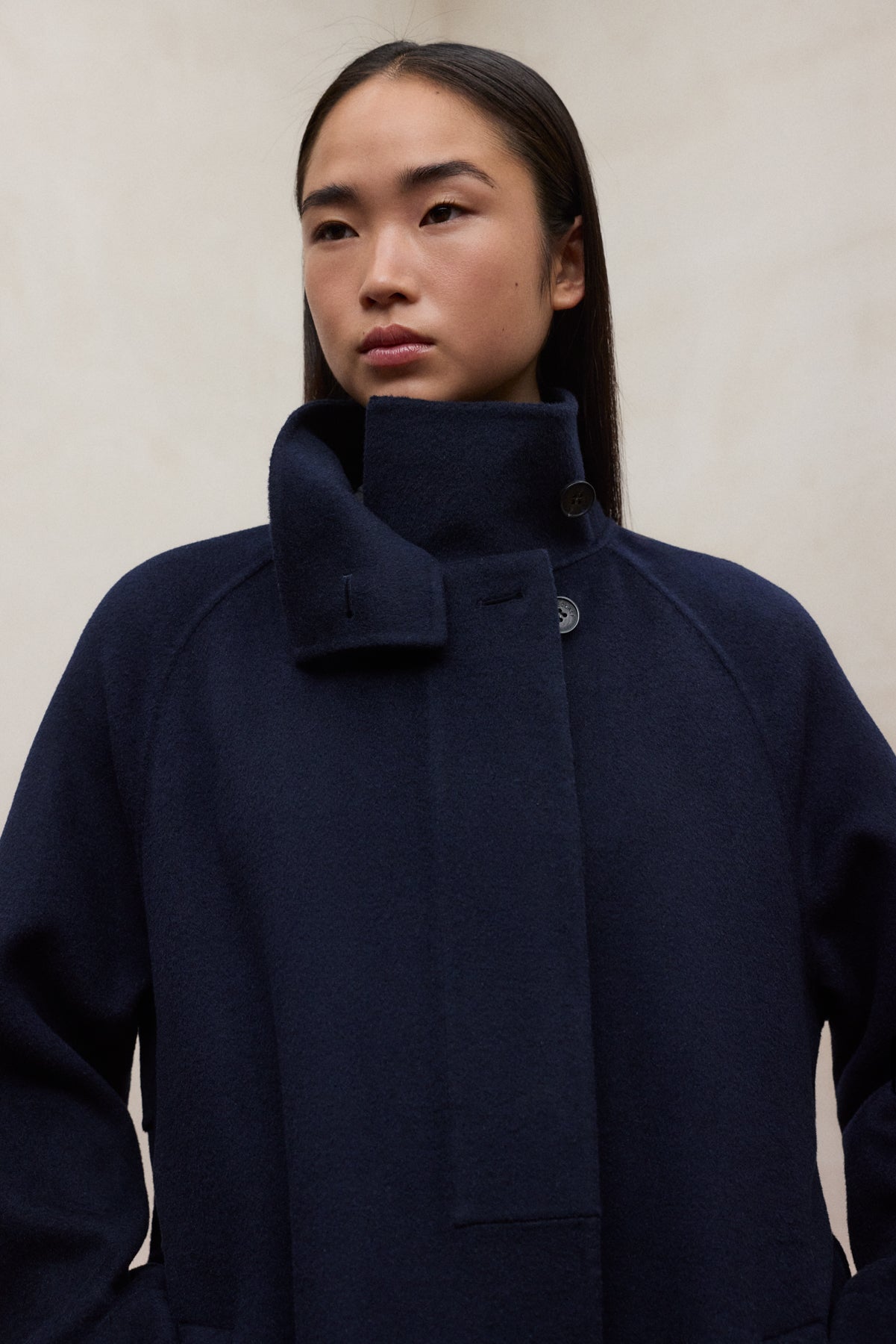 NAVY BLUE LORA COAT