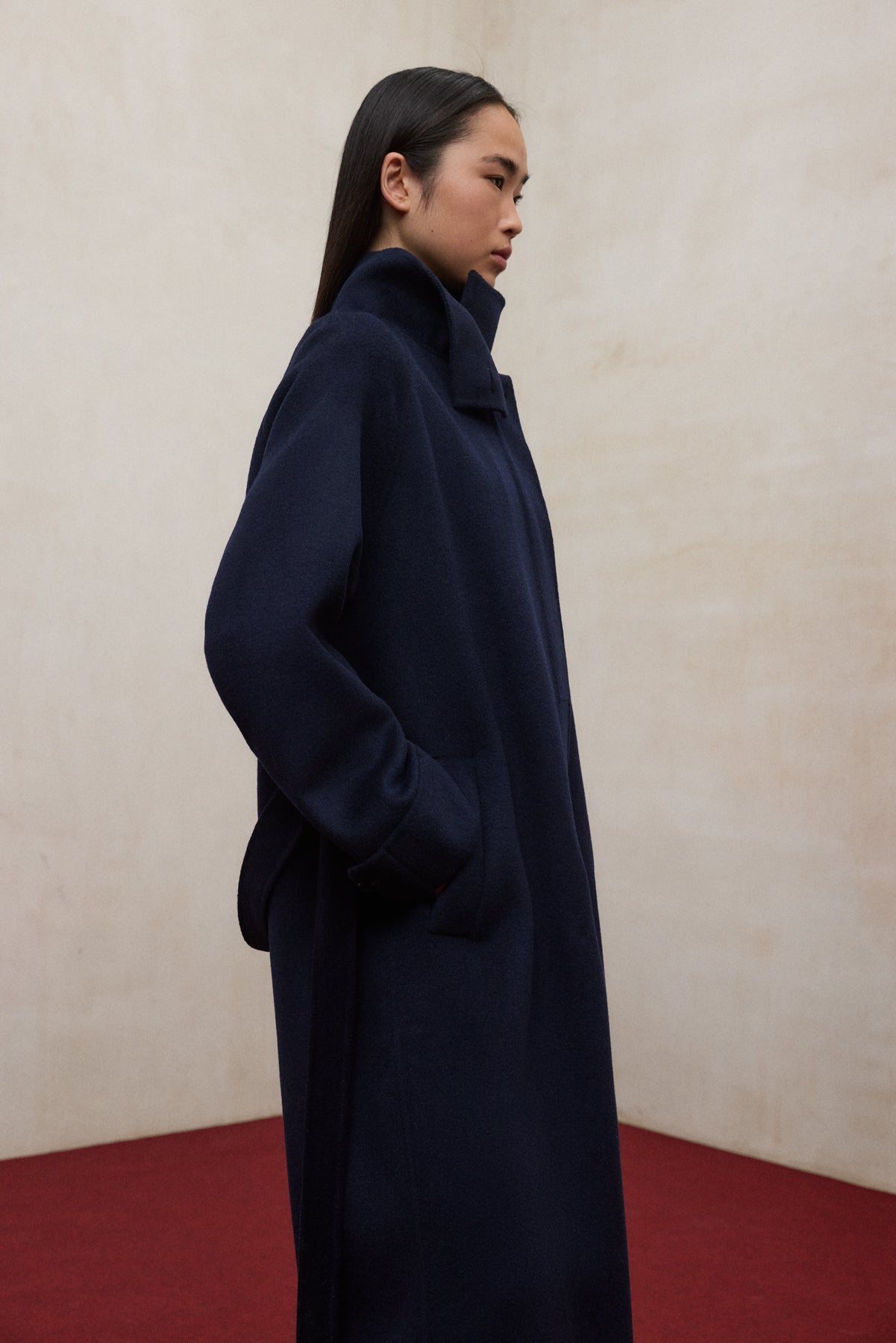 NAVY BLUE LORA COAT
