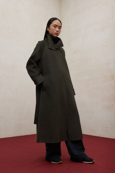 GREEN LORA COAT FOR WOMEN | ECOALF
