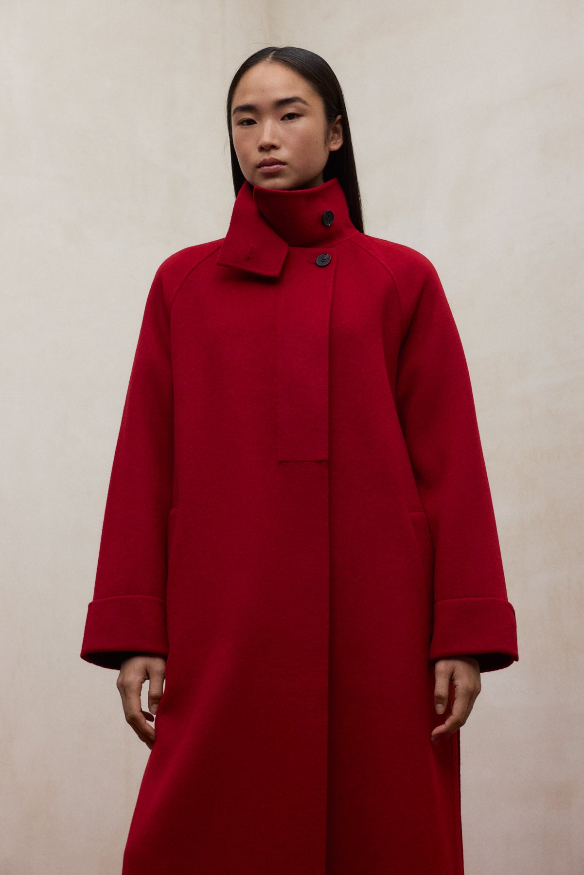 RED LORA COAT