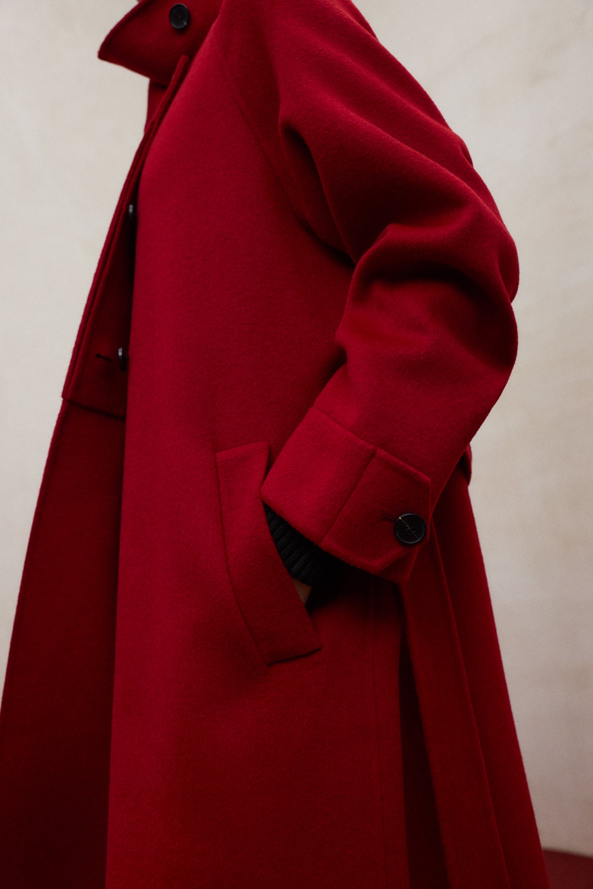 RED LORA COAT