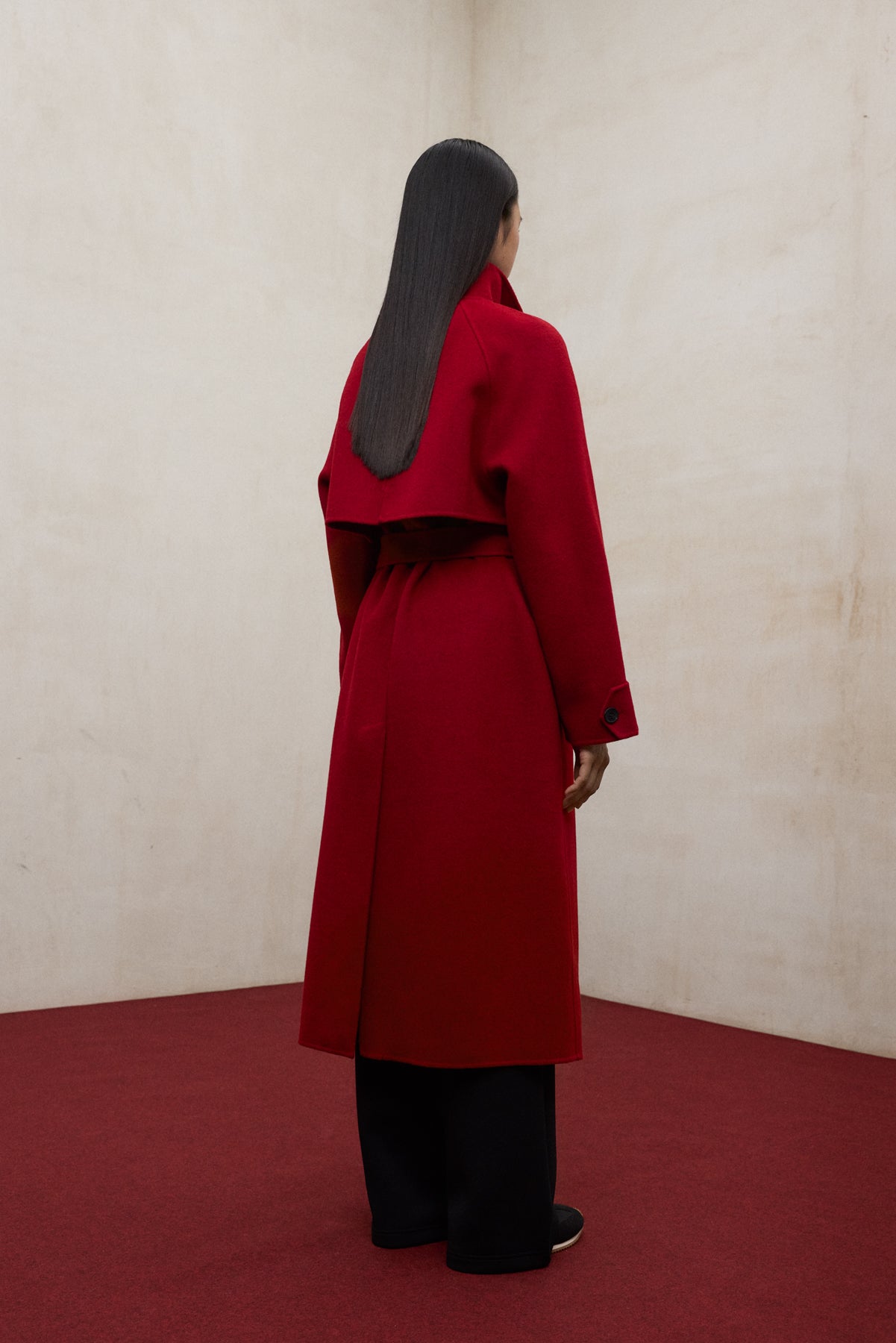 RED LORA COAT