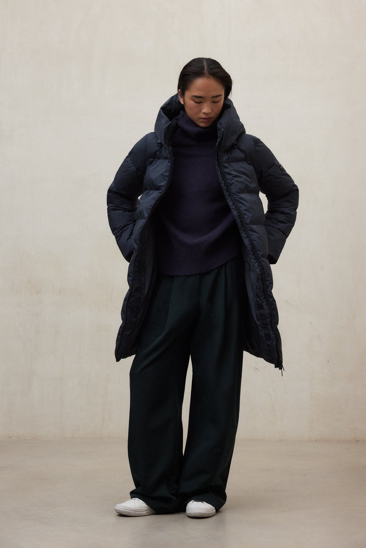 NAVY BLUE MANLIE COAT