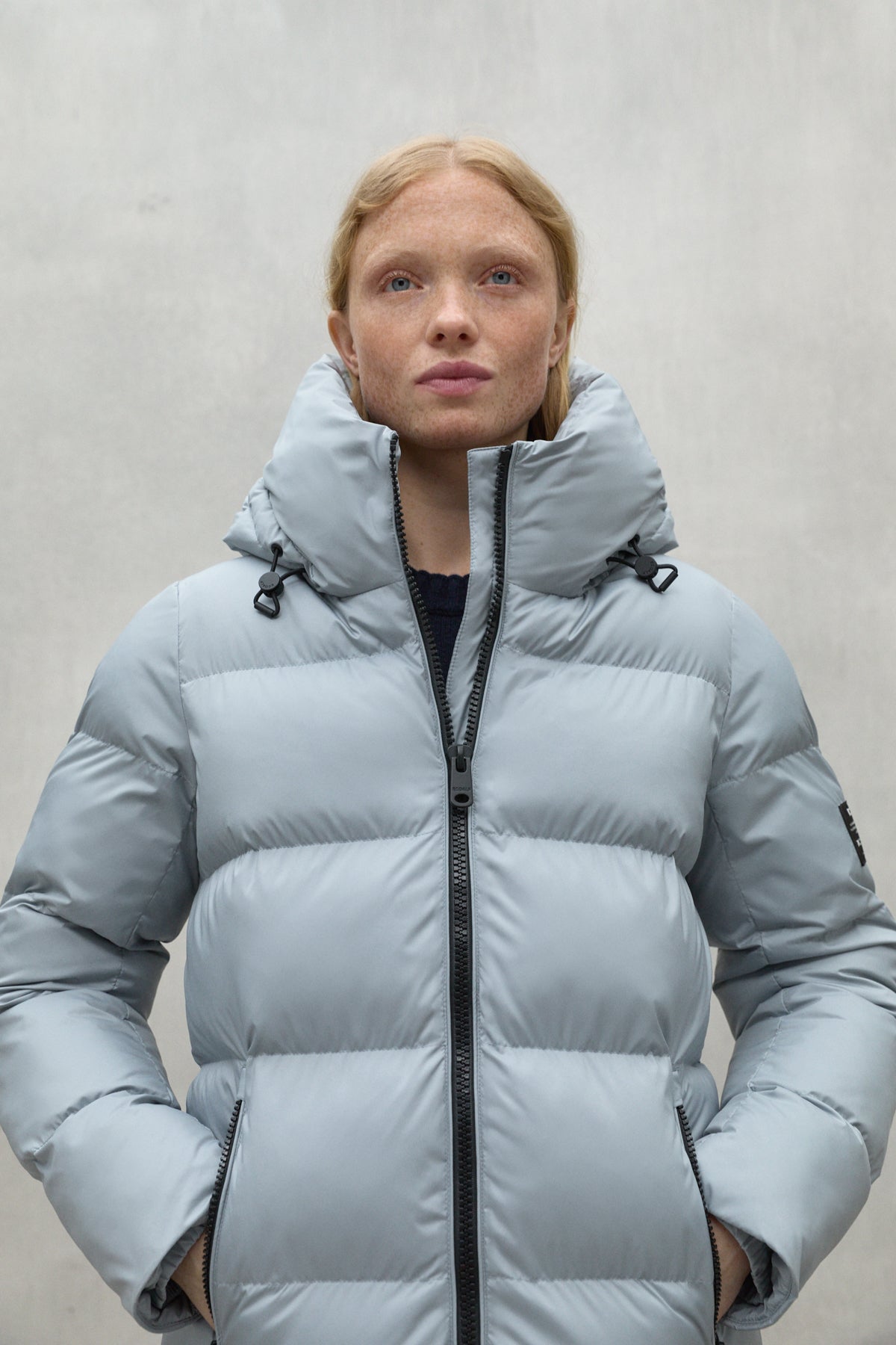 BLUISH GREY MANLIE COAT