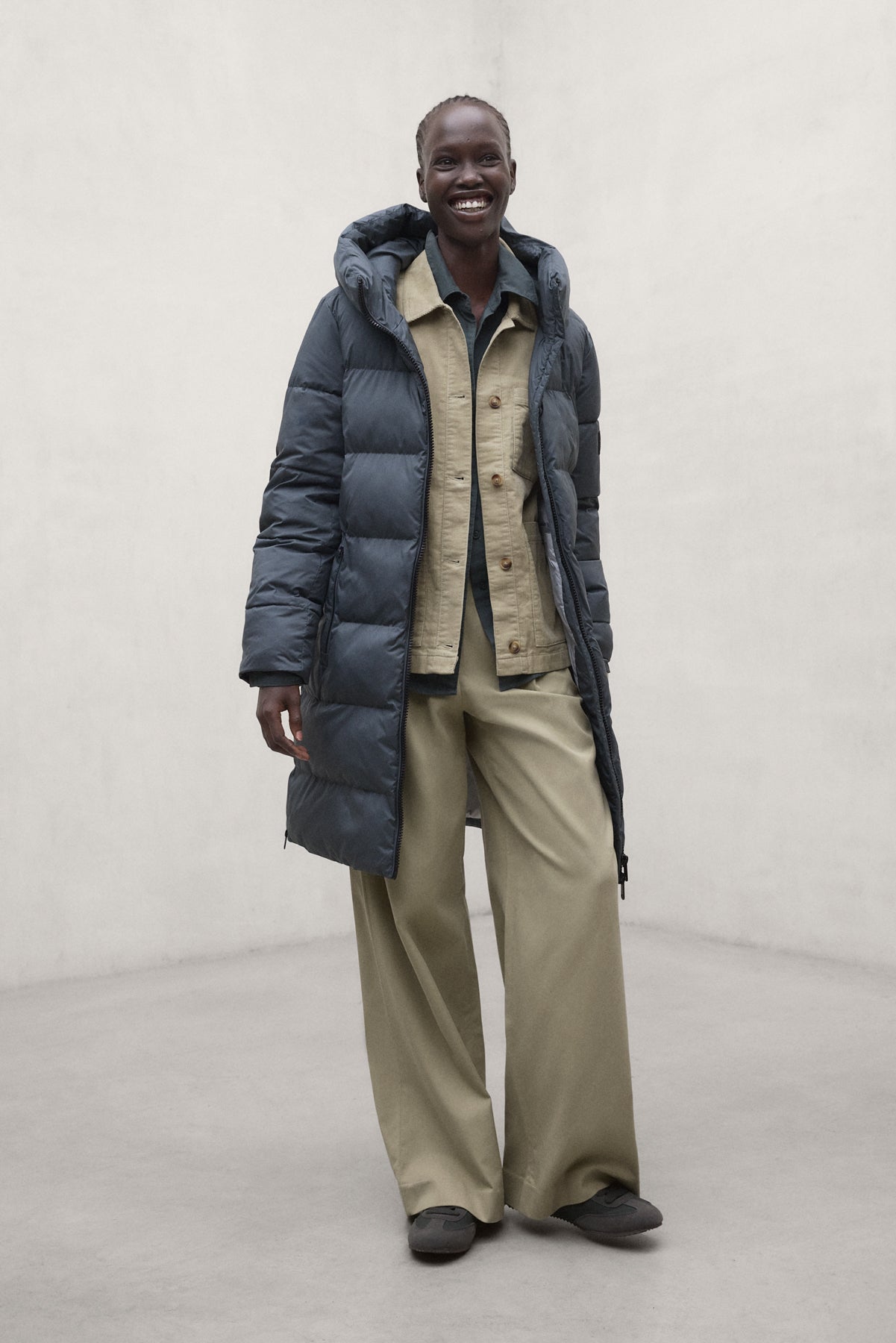 MANLIE-MANTEL IN KHAKI