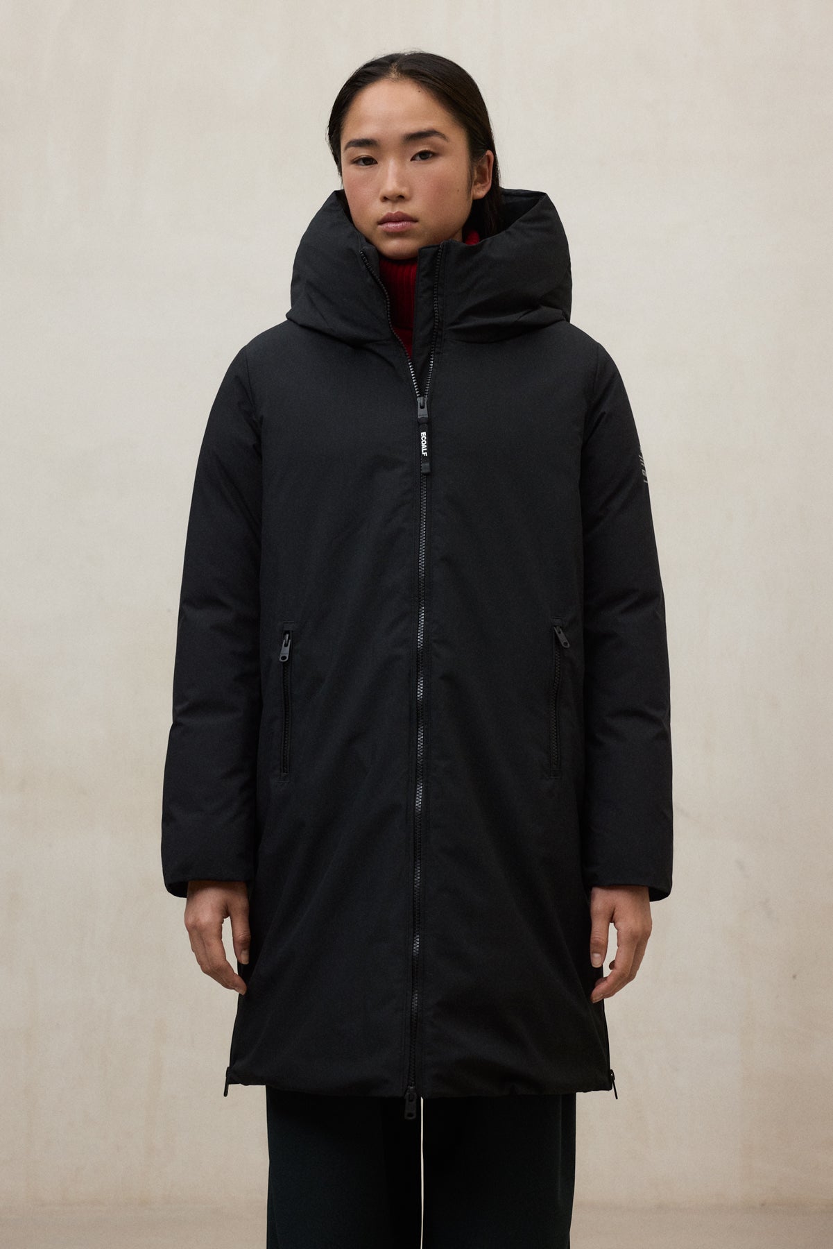 BLACK MATI COAT