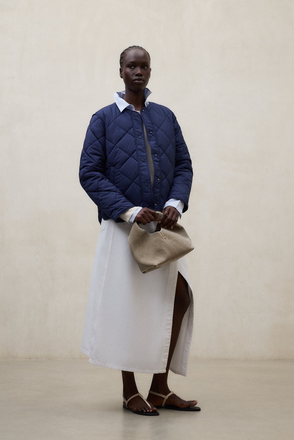 VESTE MUSA RHOMB BLEU MARINE