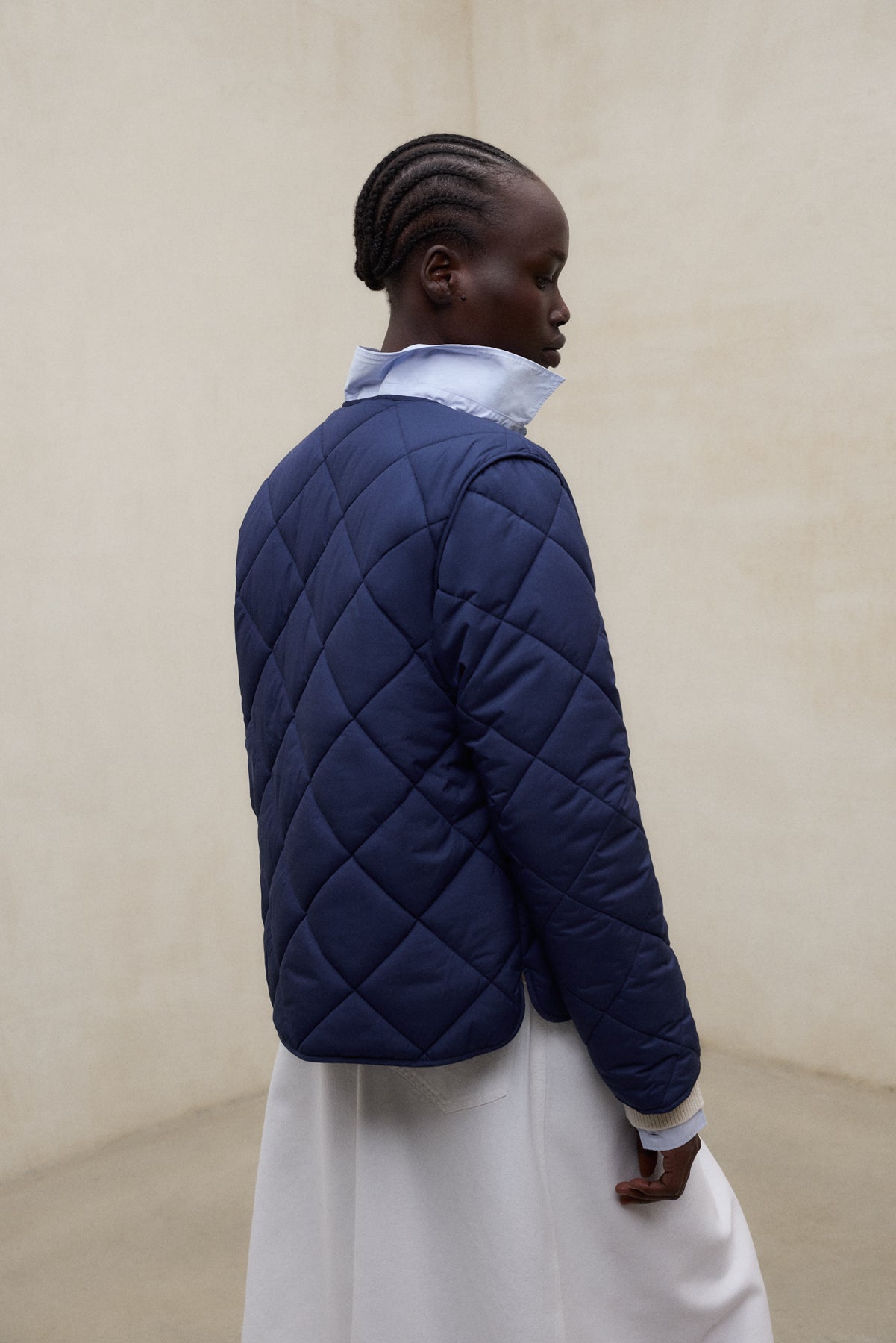 JACKE MUSA RHOMB MARINEBLAU