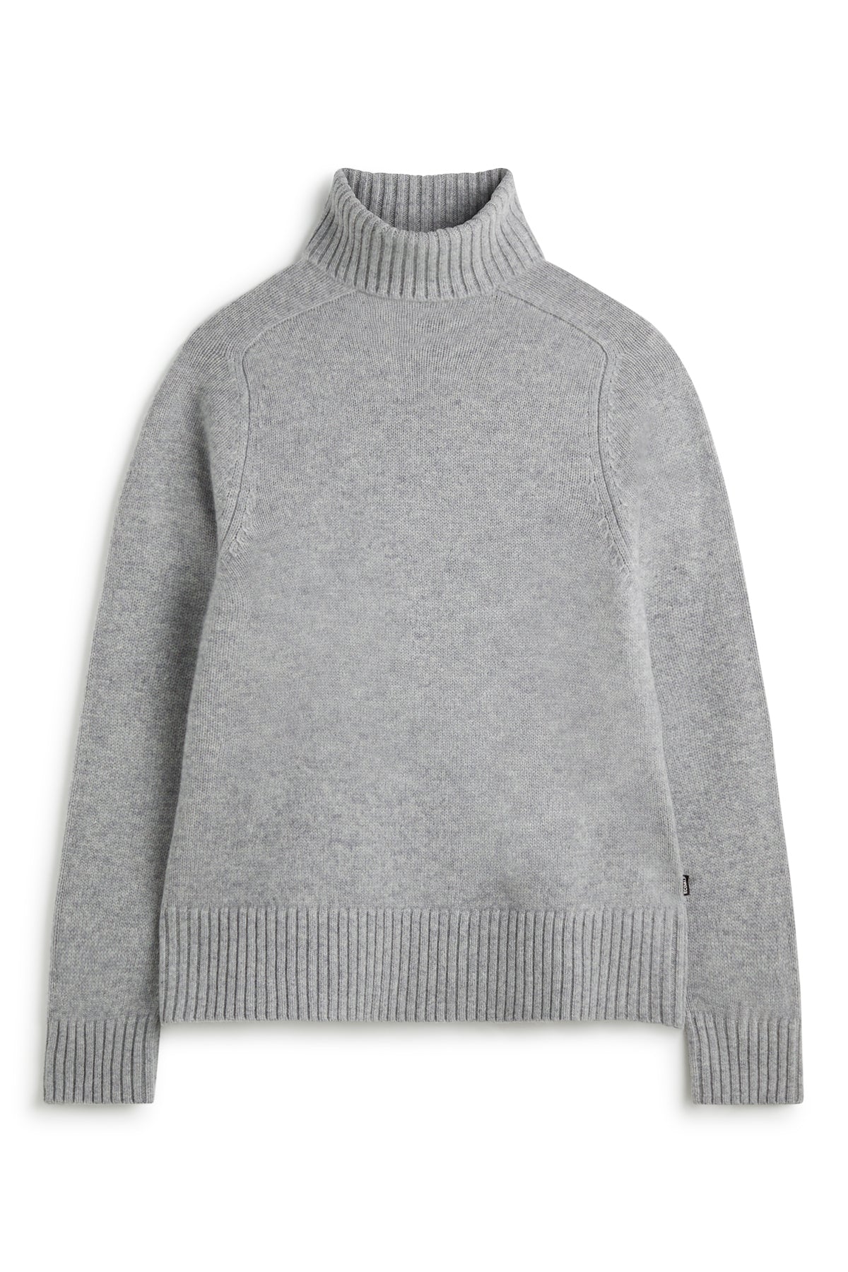 PULL À COL ROULÉ CAQUI GRIS