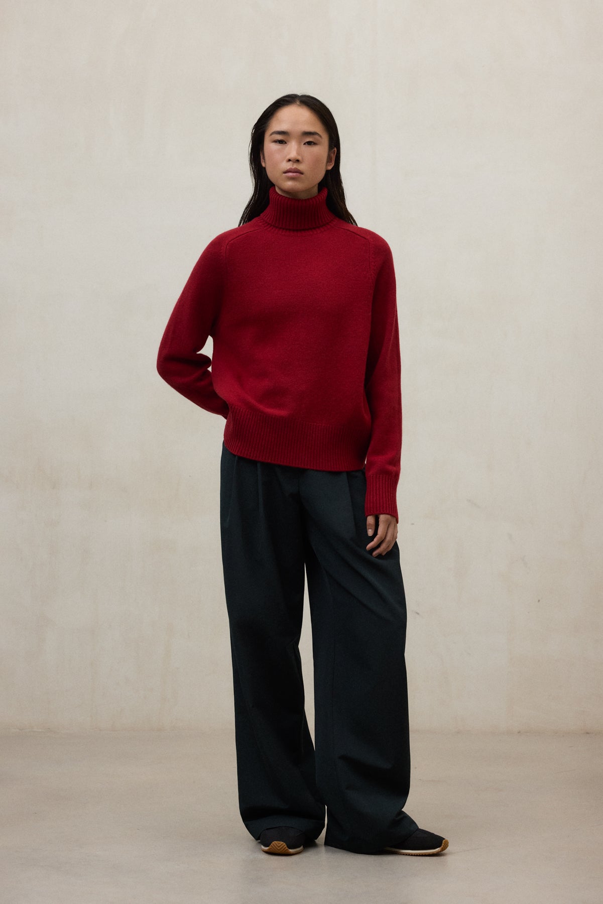 RED CAQUI SWEATER