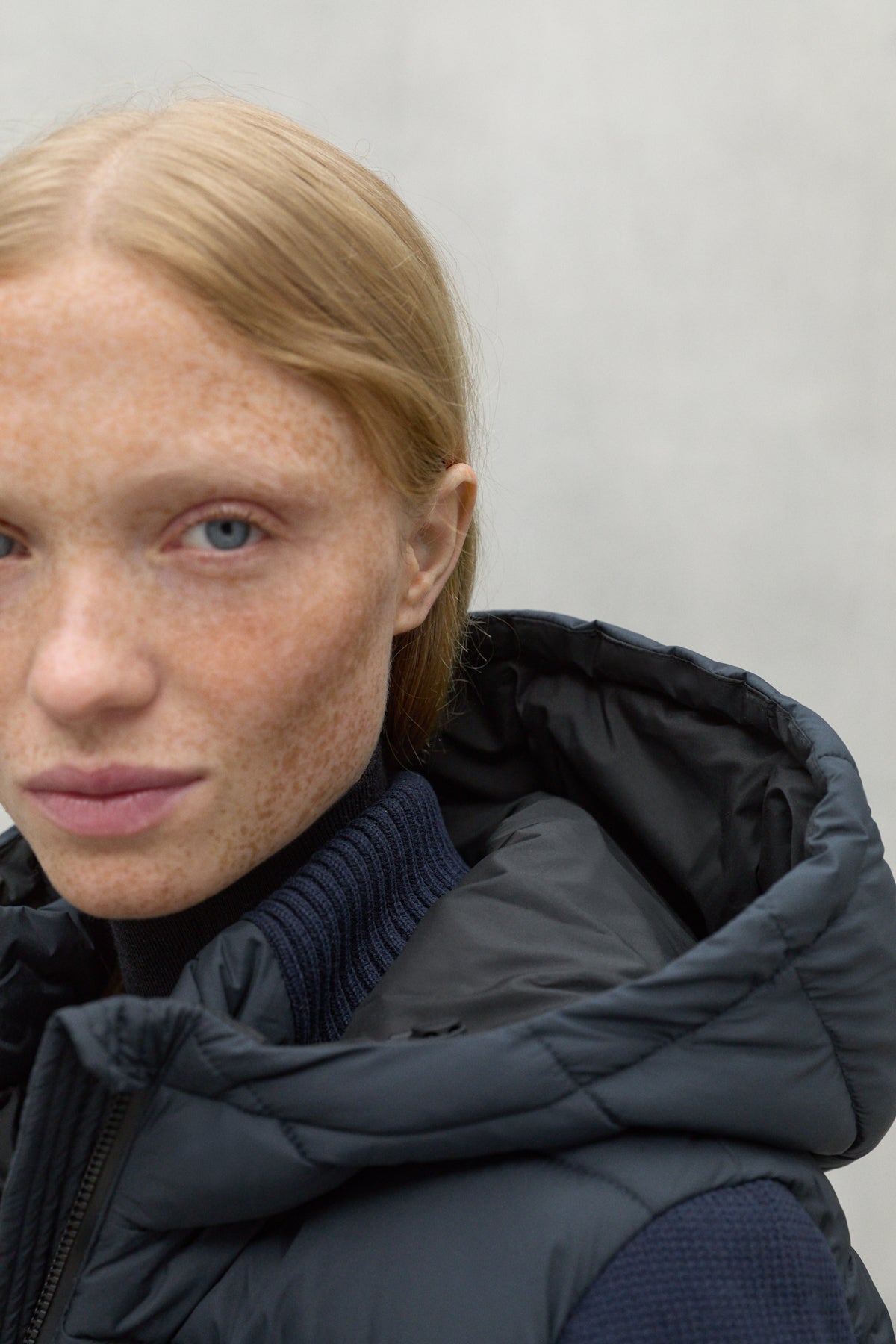 NAVY BLUE DENALI KNITTED JACKET