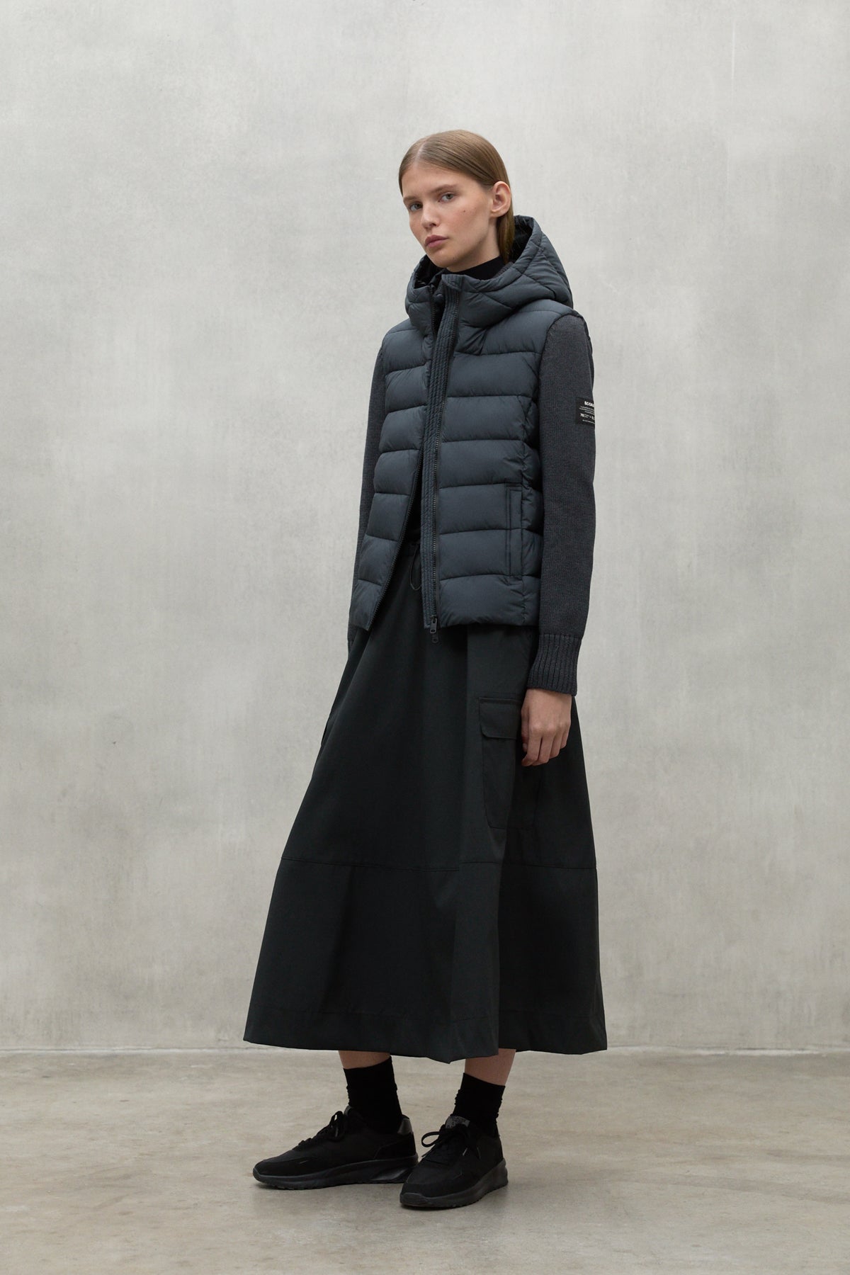 DARK GREY DENALI KNITTED JACKET