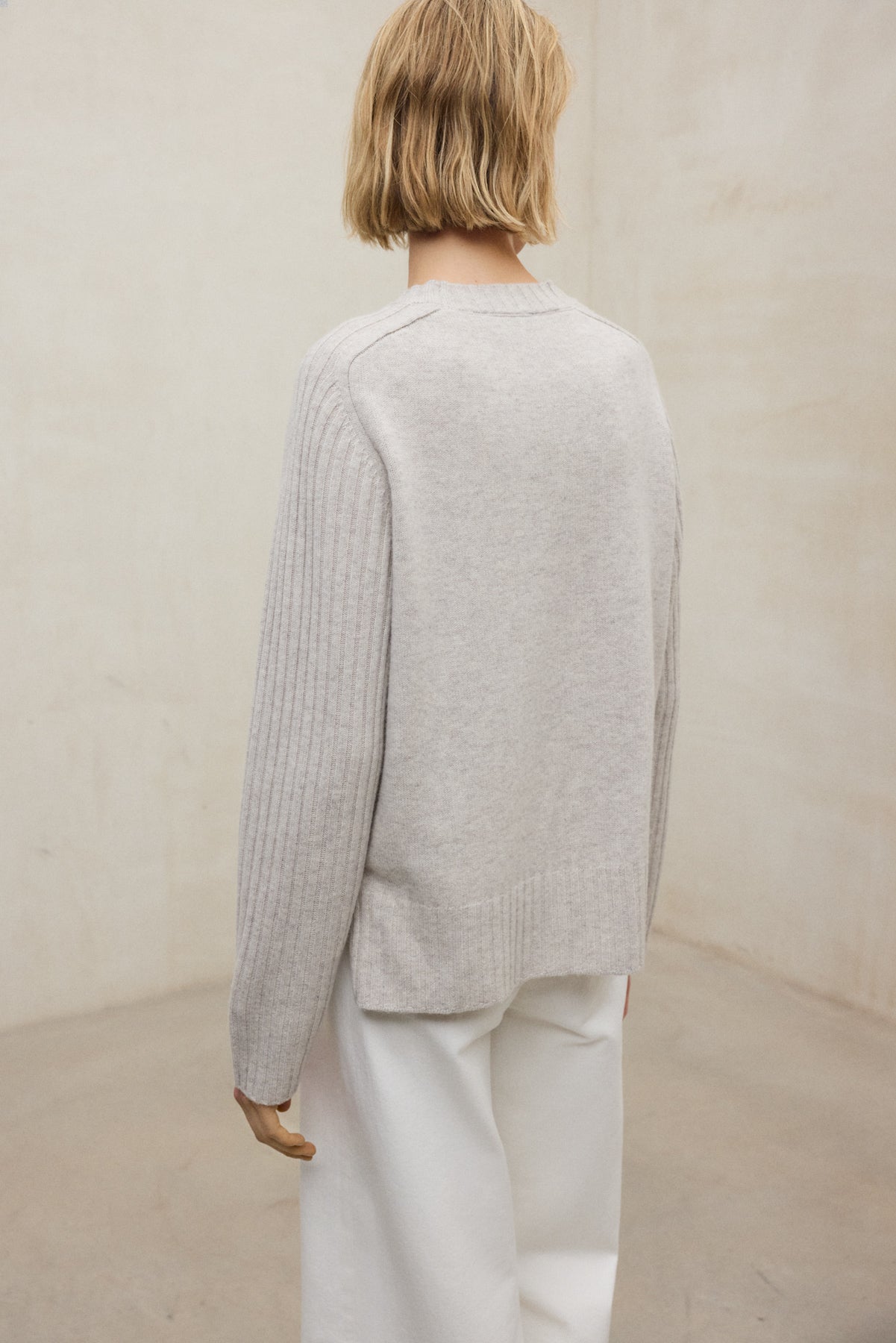 MAGLIONE EUCALIPTO BEIGE