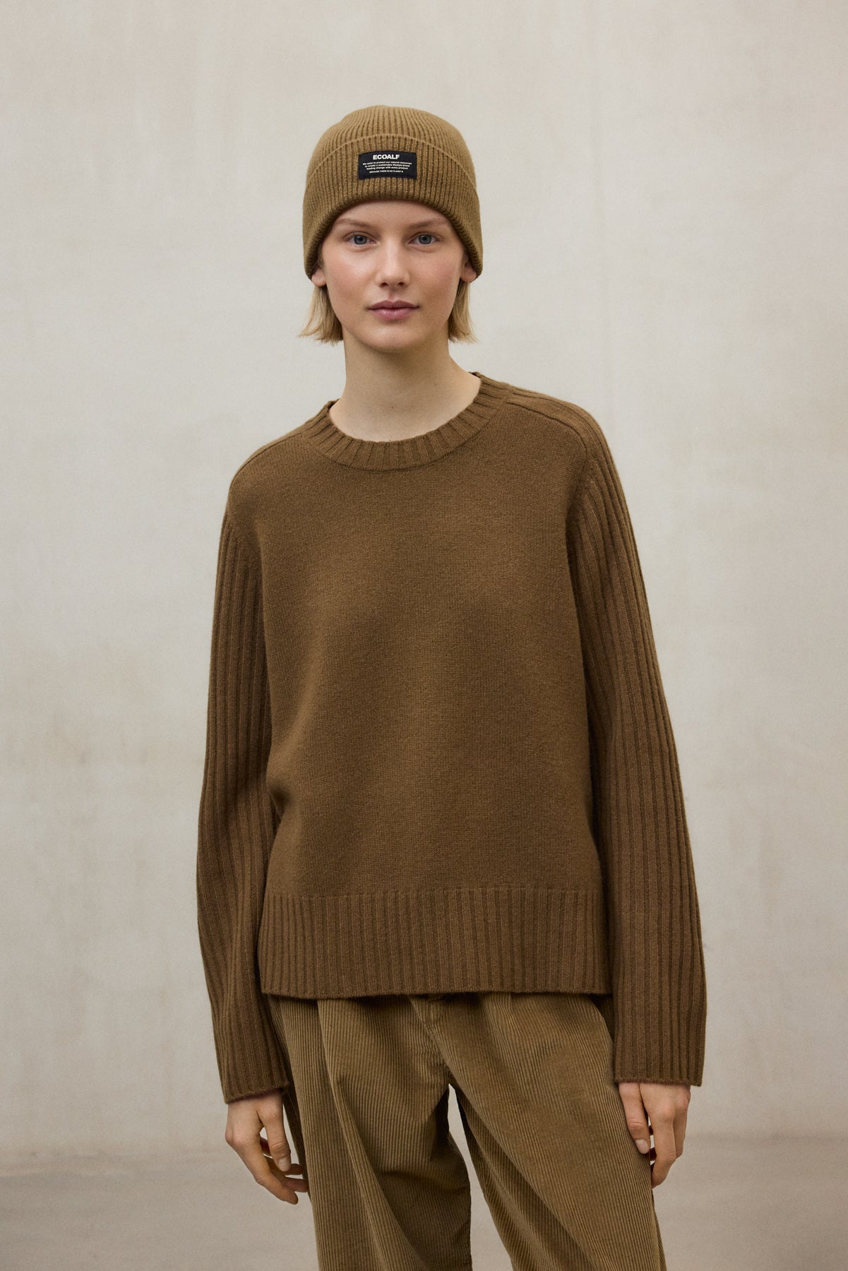 MAGLIONE EUCALIPTO MARRONE