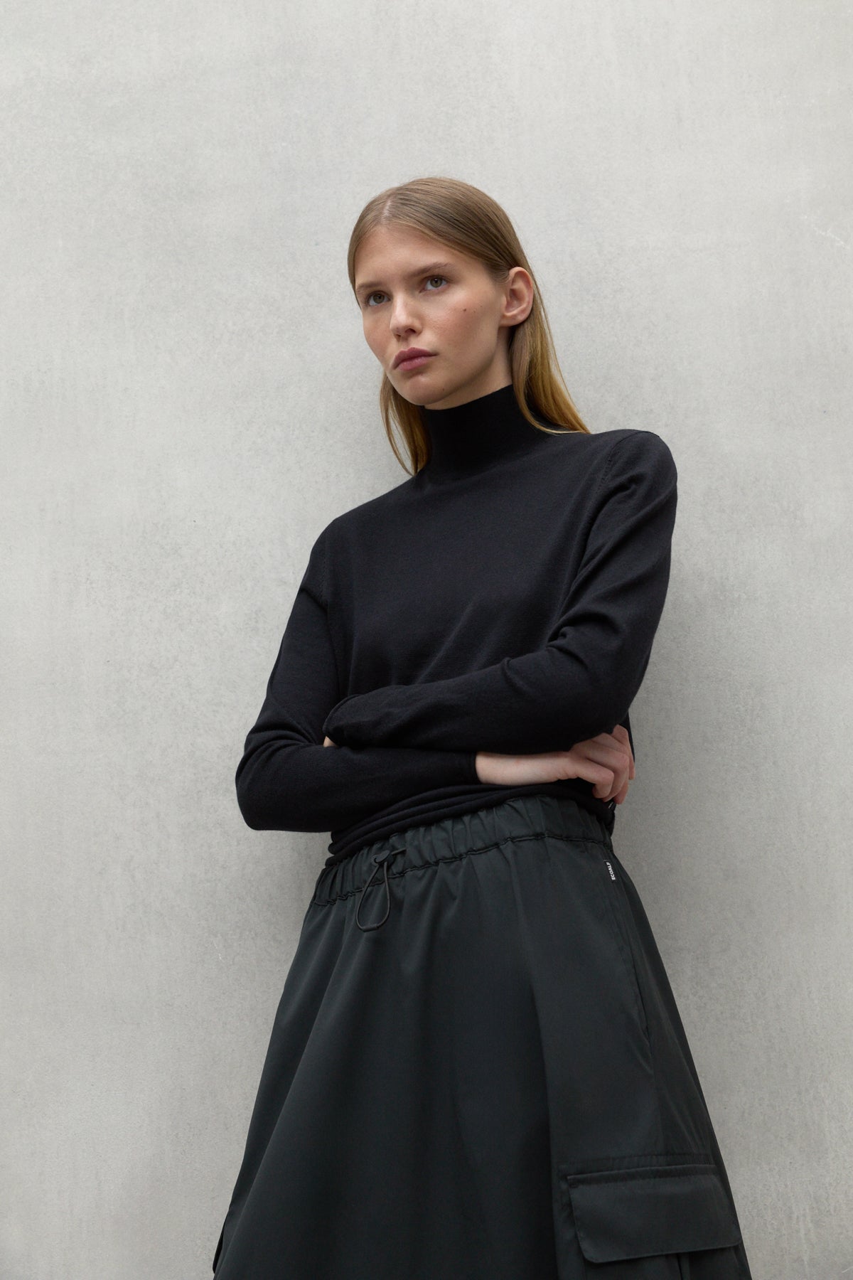 JUMPER COLLAR FAYA BLACK