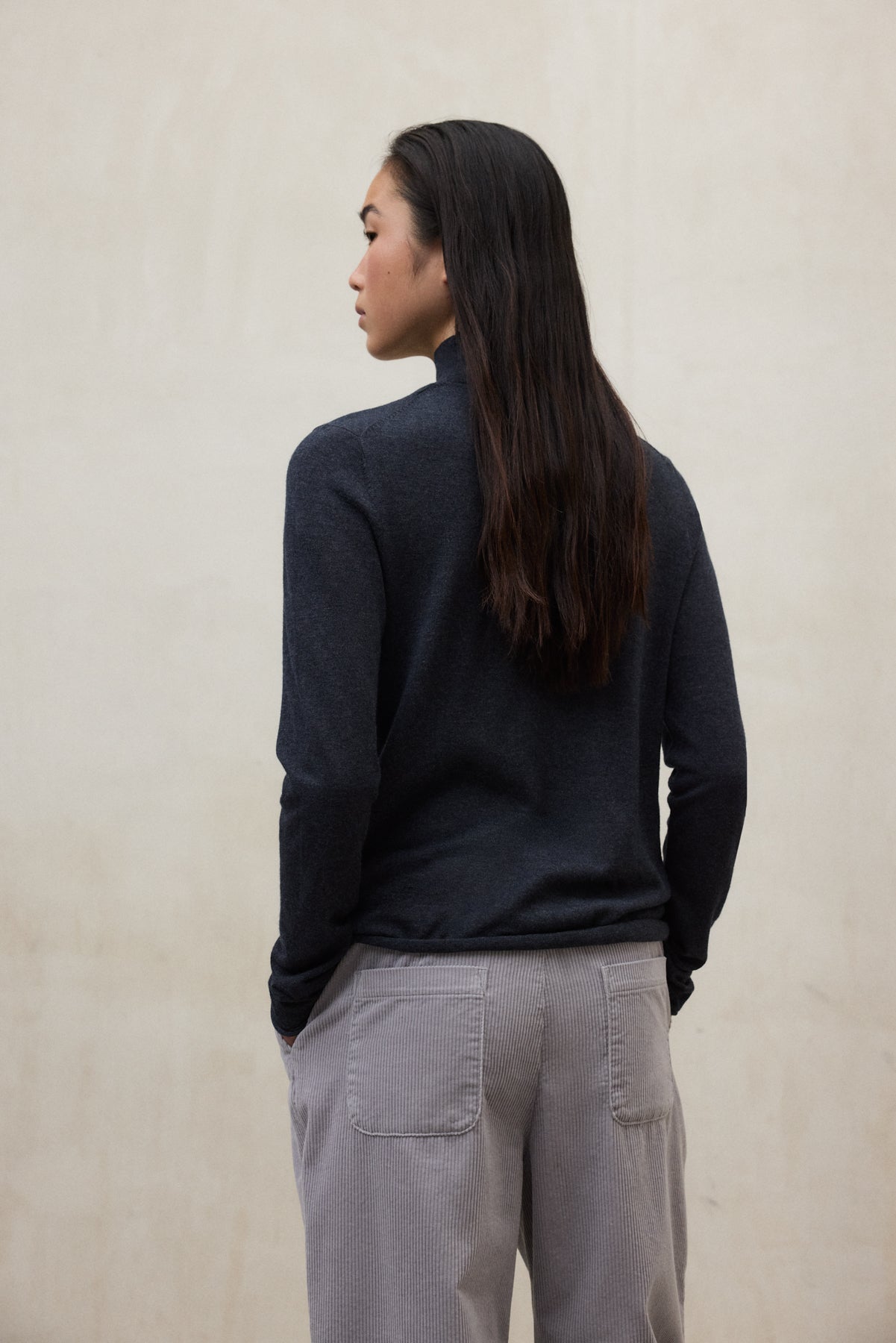 MAGLIONE FAYA GRIGIO SCURO