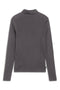 GREY HIGH COLLAR LILY SWEATER
