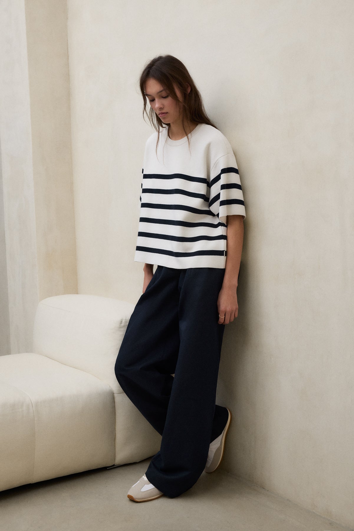 WHITE MARINA SWEATER