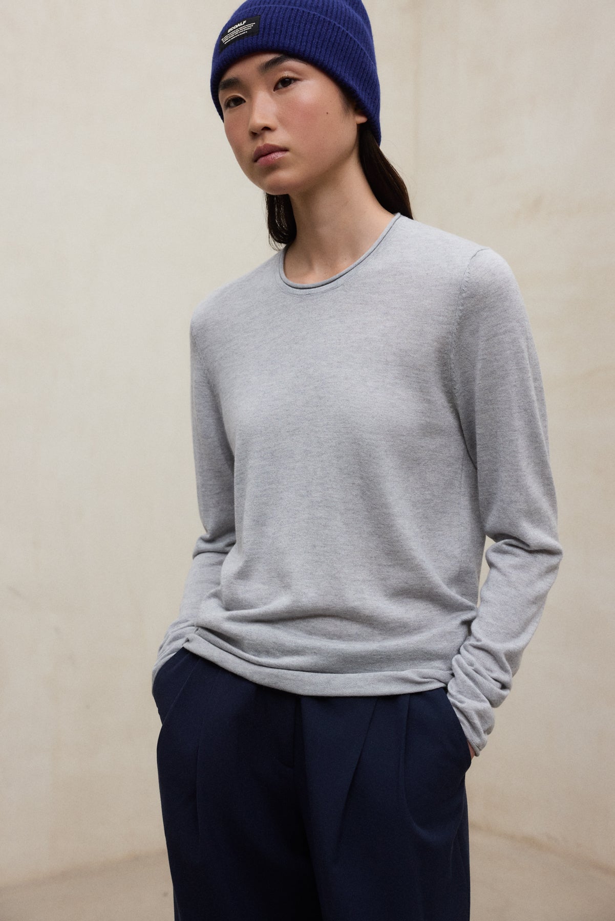 LIGHT GREY MILO SWEATER