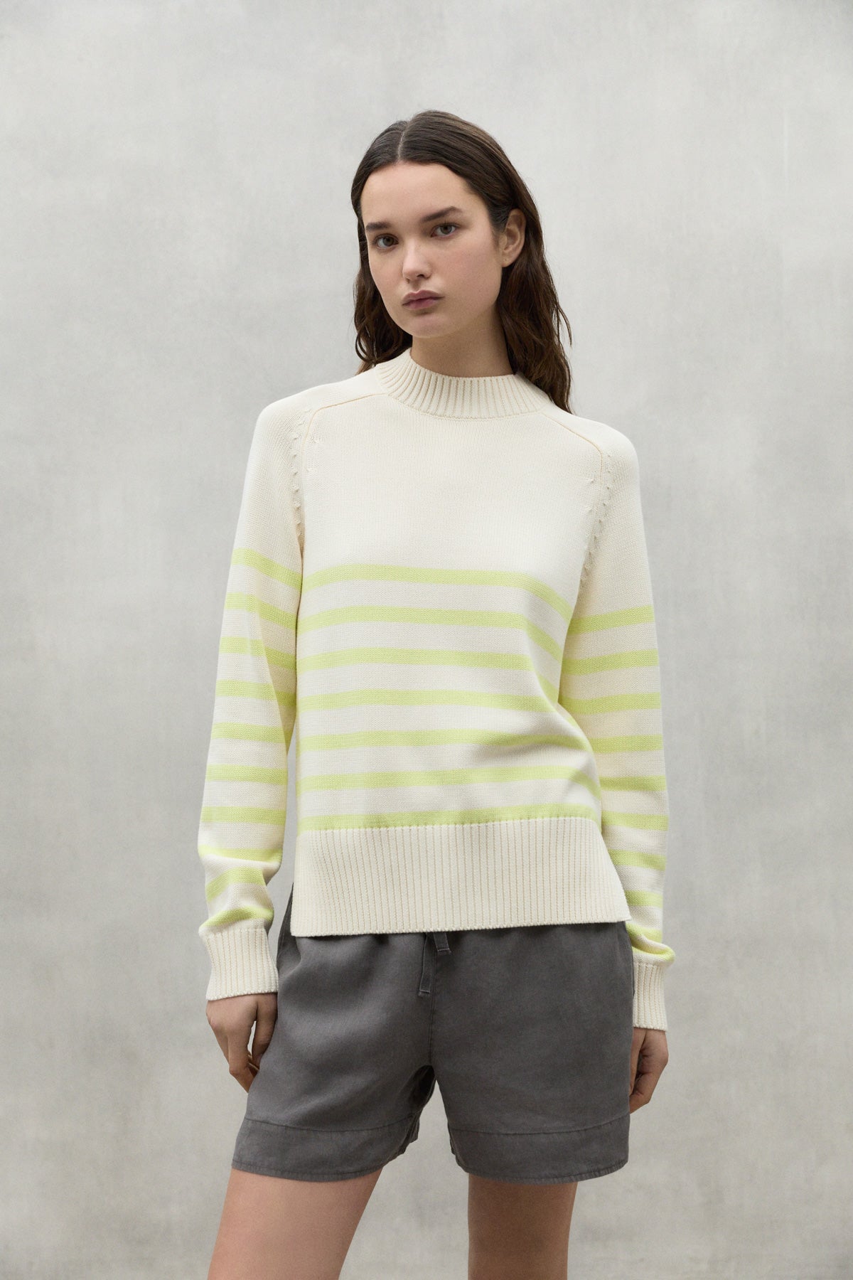 LIME GREEN MOLIE KNITTED SWEATER