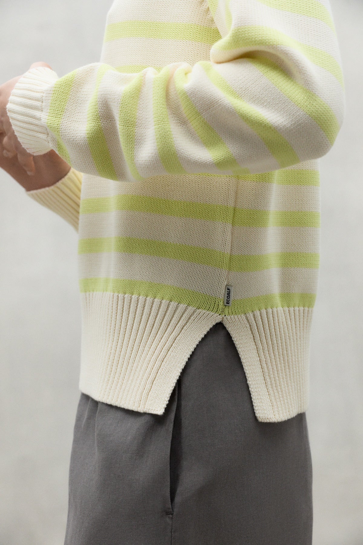 LIME GREEN MOLIE KNITTED SWEATER