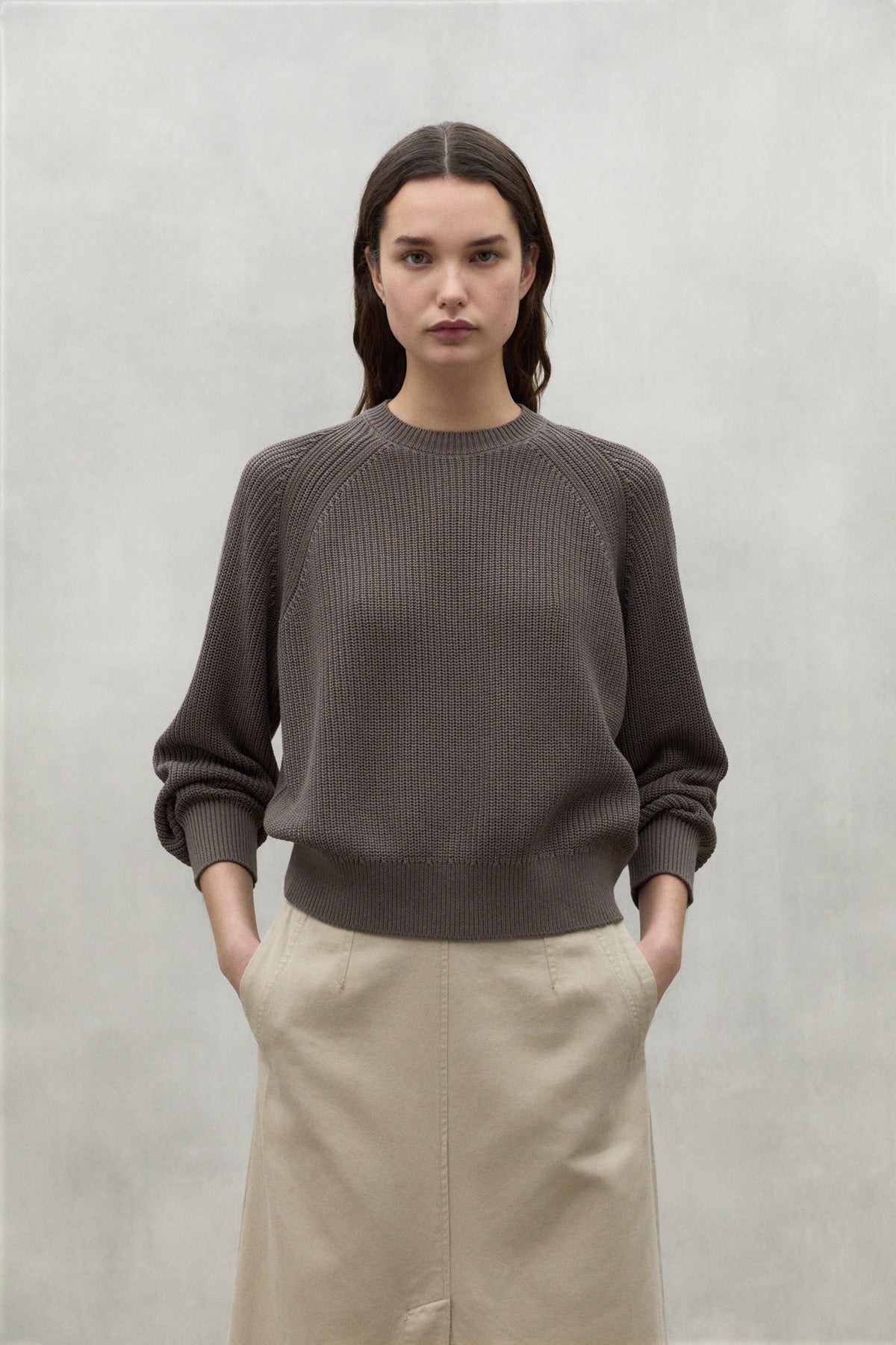 GREY NONI KNITTED SWEATER