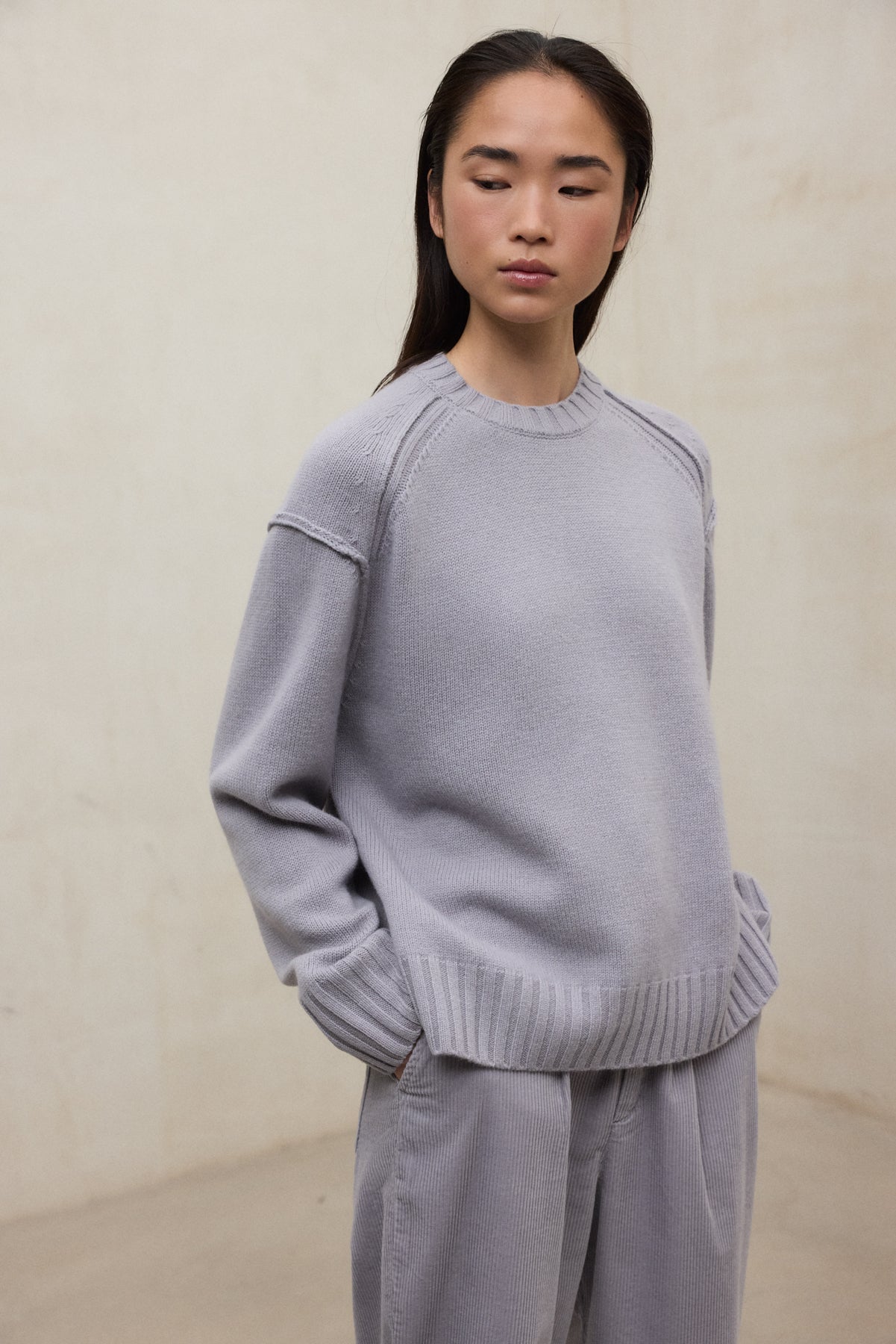 PURPLE MOCAN SWEATER