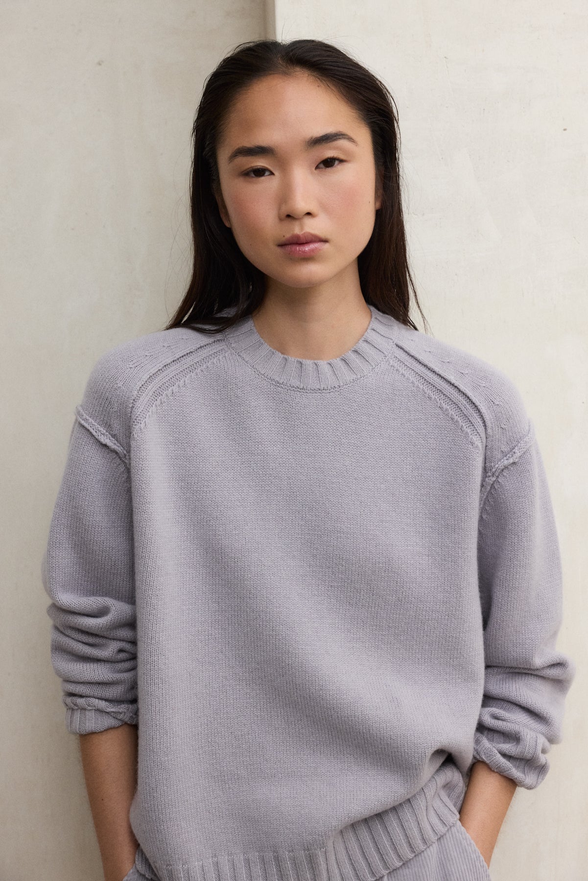 PURPLE MOCAN SWEATER